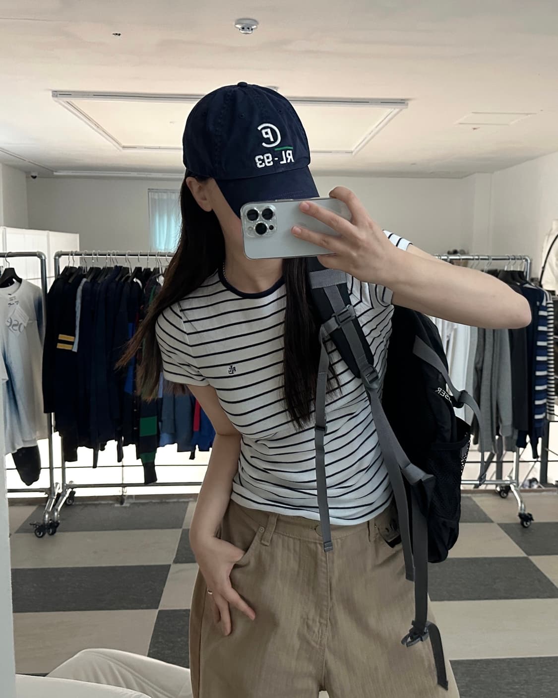 로렌 랄프로렌 스트라이프 슬림핏 반팔 티셔츠  상품이미지10