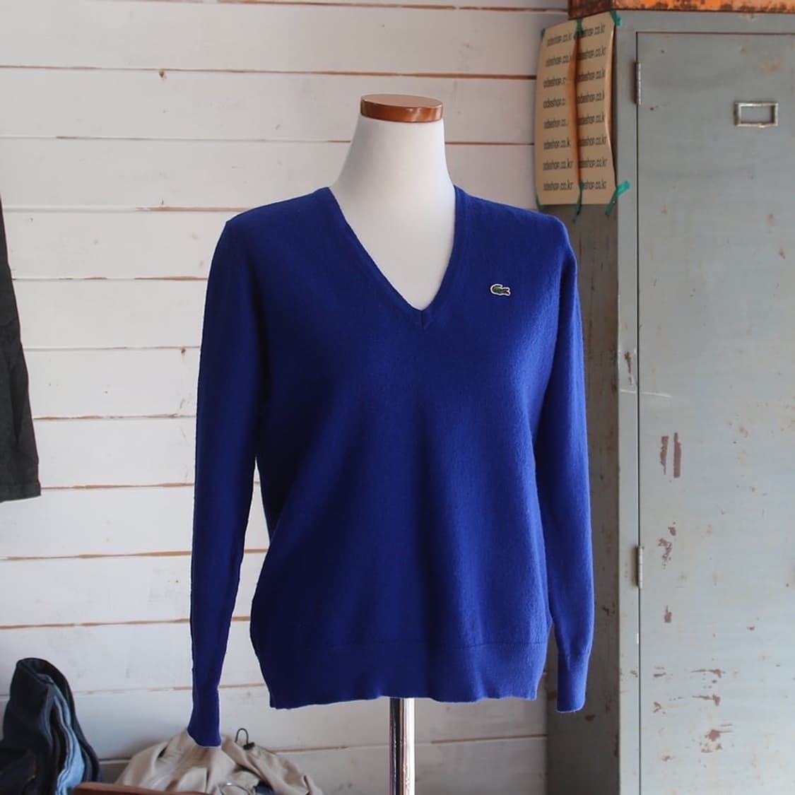 라코스테 울 브이넥 니트 (여성용 46) 상품이미지2