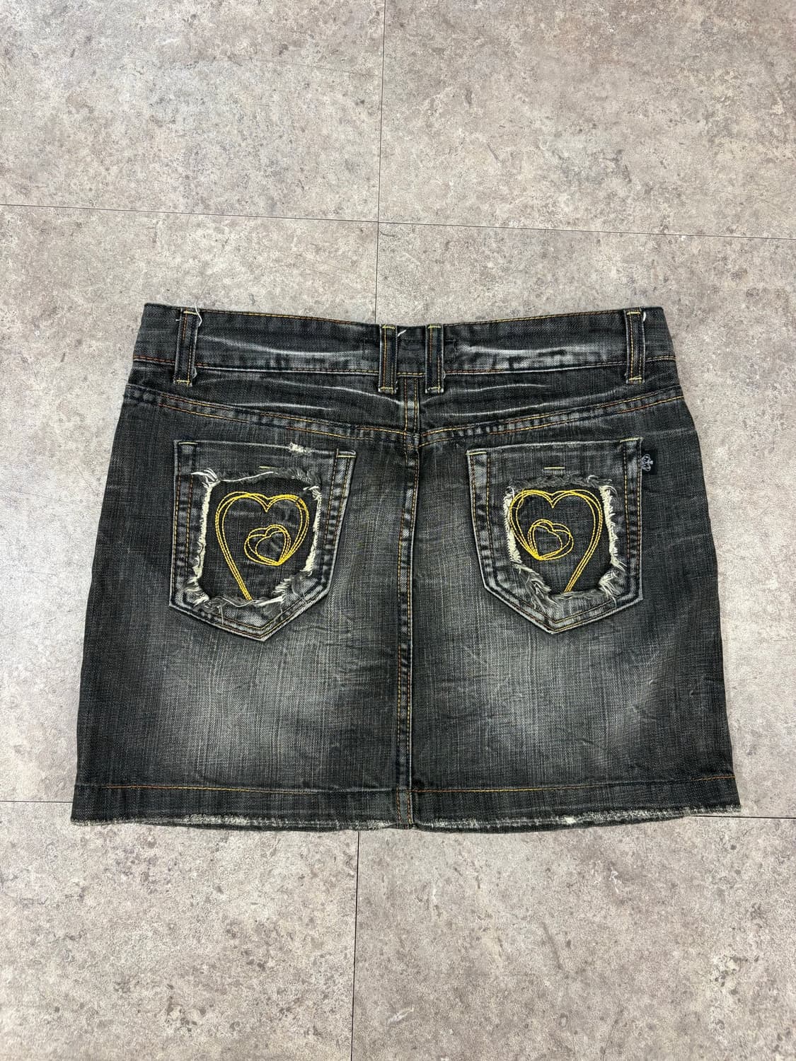 vipbulzip denim 흑청 스티치 스커트 #csz398 상품이미지4