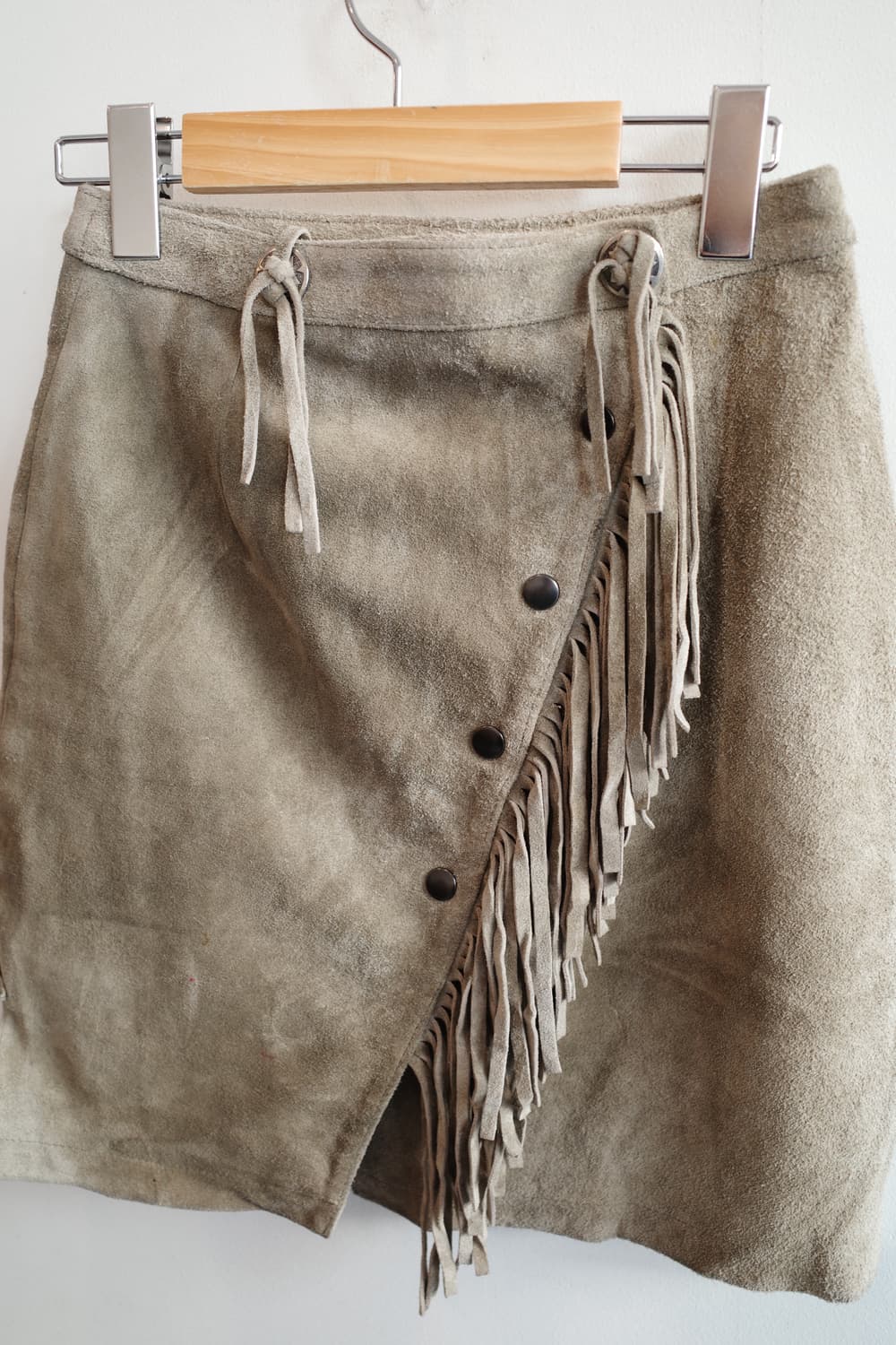 Japan brand 리얼레더 프린지 스커트 (24인치) 상품이미지2