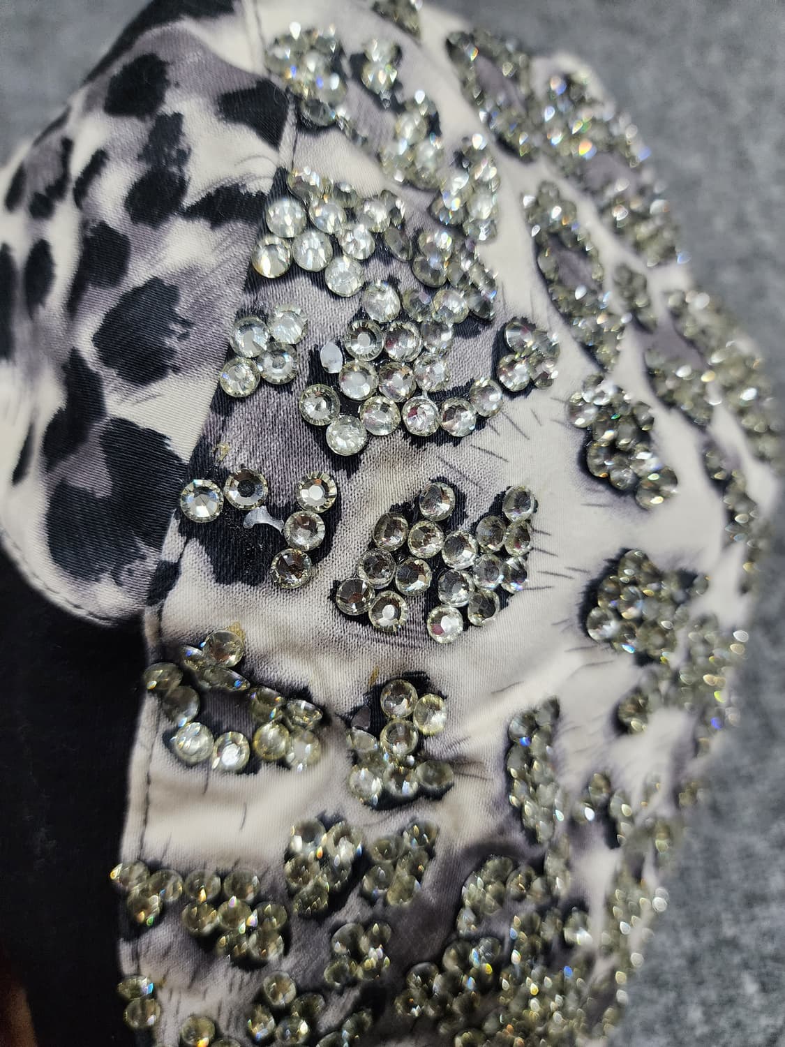 Y2K 레트로 레오파드 큐빅 헌팅캡 모자 상품이미지9