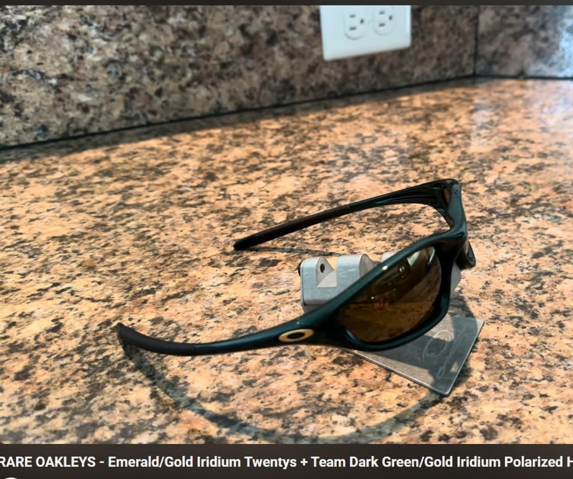 오클리 트웬티 에메랄드 그린 골드 이리듐 상품이미지6