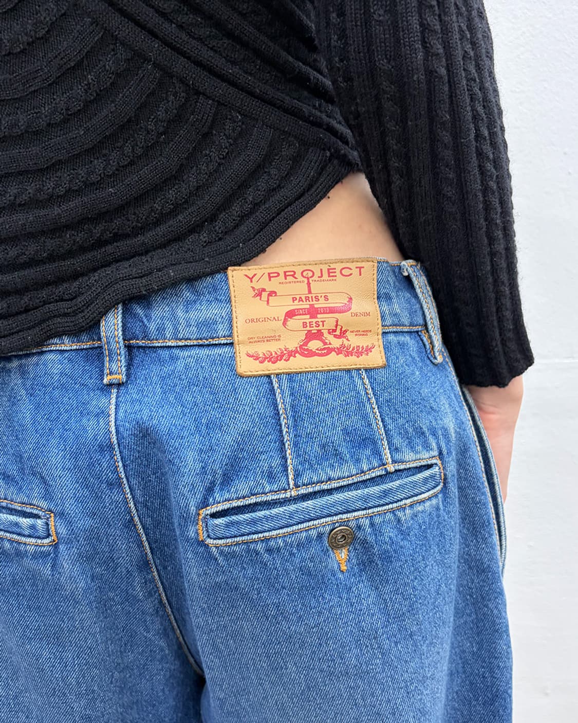 와이프로젝트 2020F/W 버튼 디테일 데님 팬츠 상품이미지5