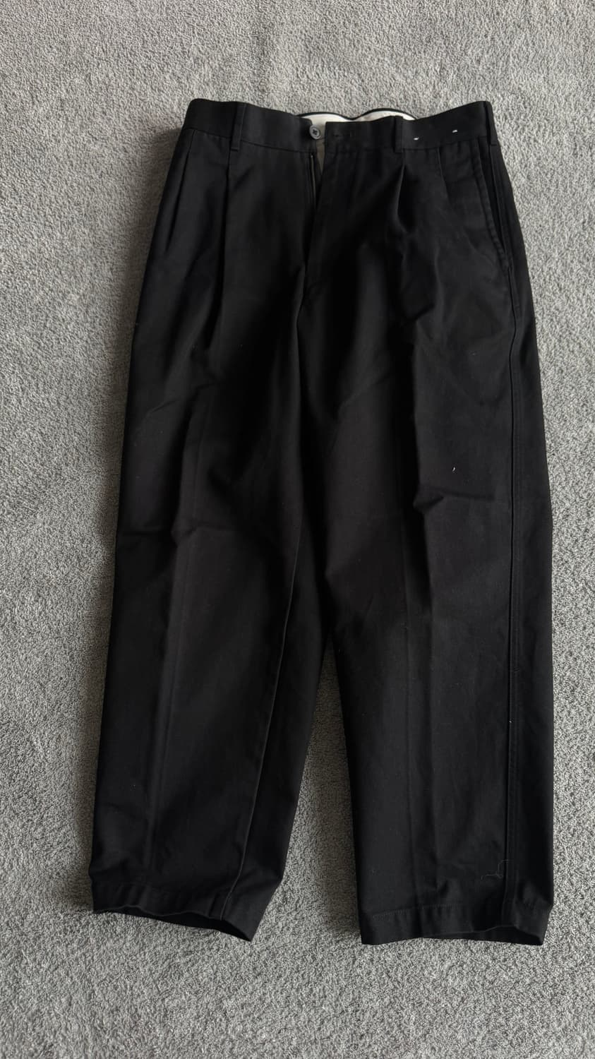 유니클로 U 블랙 와이드 팬츠 79cm 상품이미지1