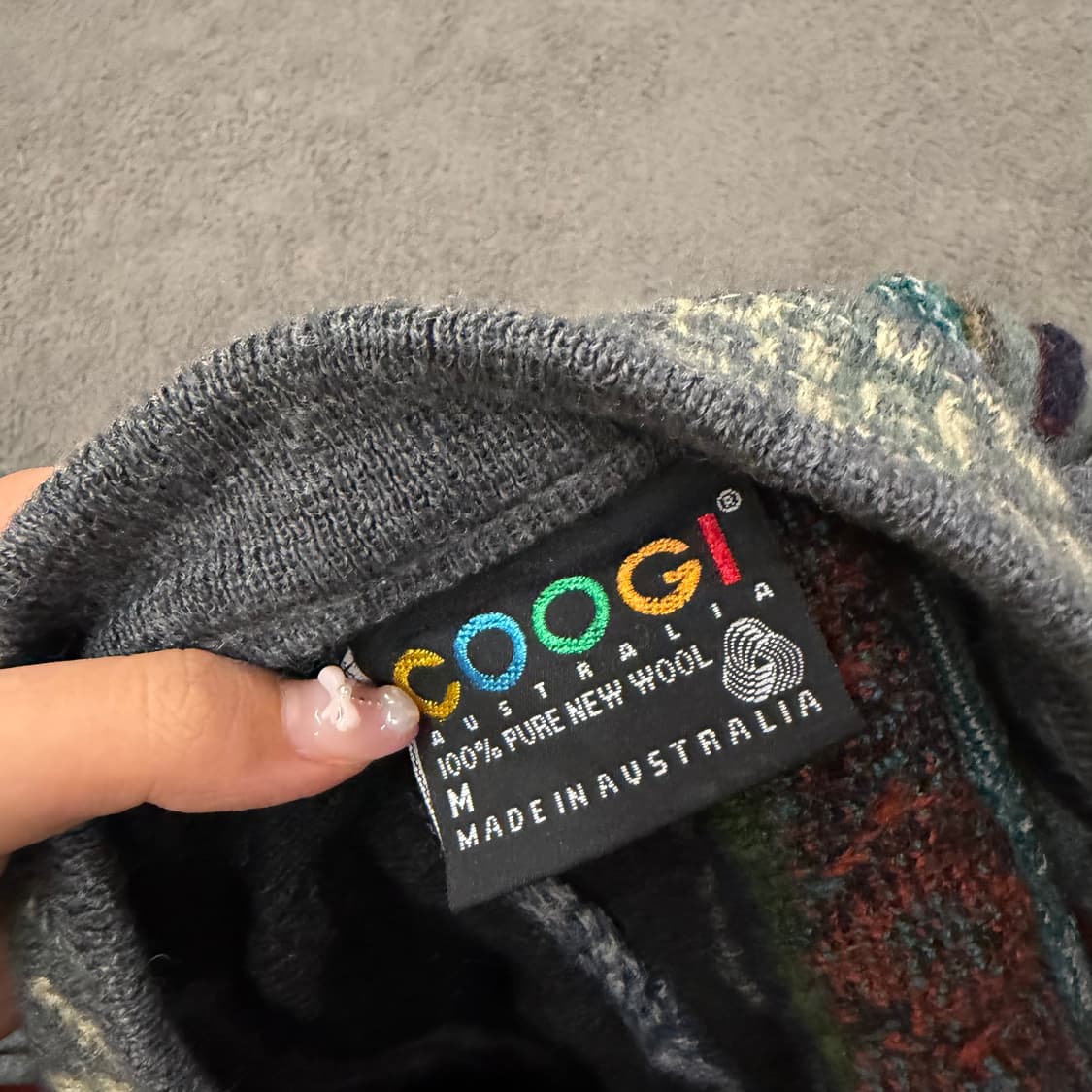 [ 정품/M ] 쿠지 빈티지 케이블 니트 가디건 상품이미지5