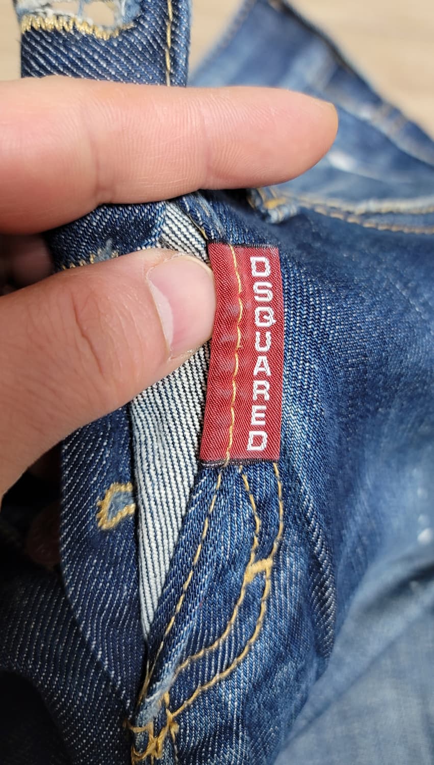 디스퀘어드 올드라벨 페인팅 슬림진 44 상품이미지3