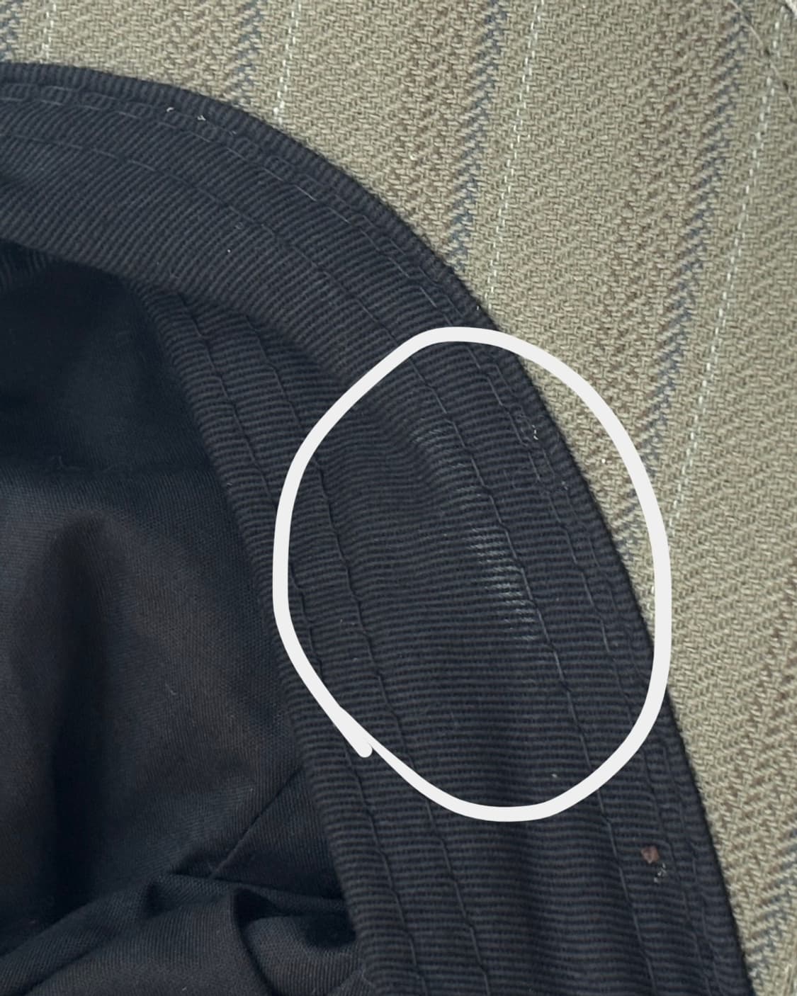 basiquenti 빈티지 핀스트라이프 헌팅캡 상품이미지6