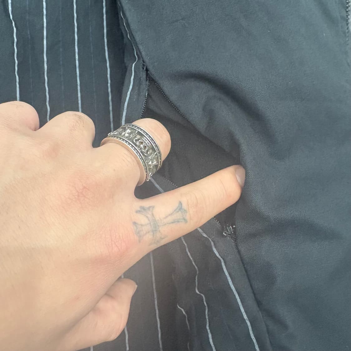 (105)아르마니익스체인지투웨이코튼라이더자켓 상품이미지6