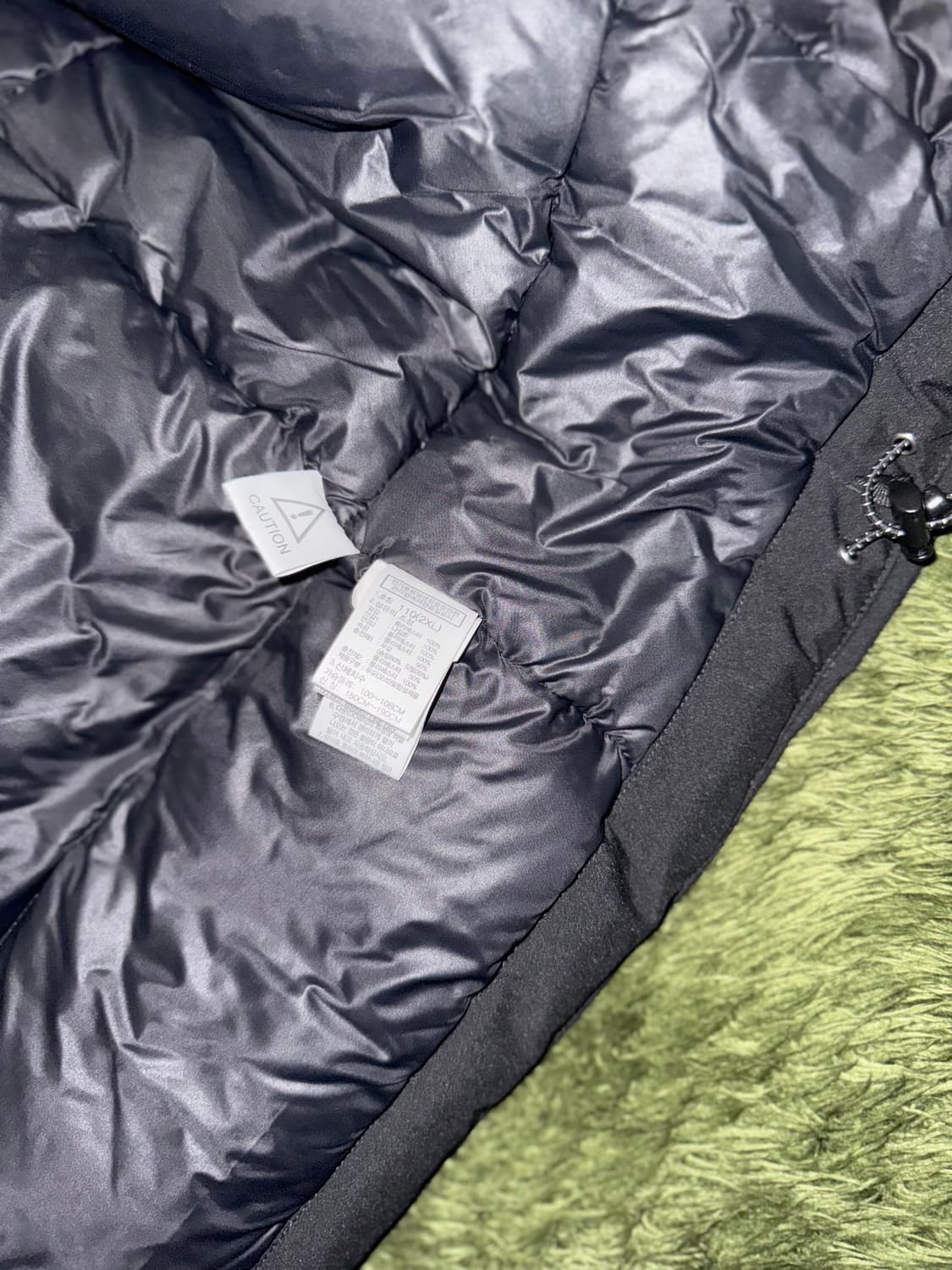 [XXL] Goldwin 골드윈 스키 하이브리드 다운 자켓 패딩 블랙 상품이미지7