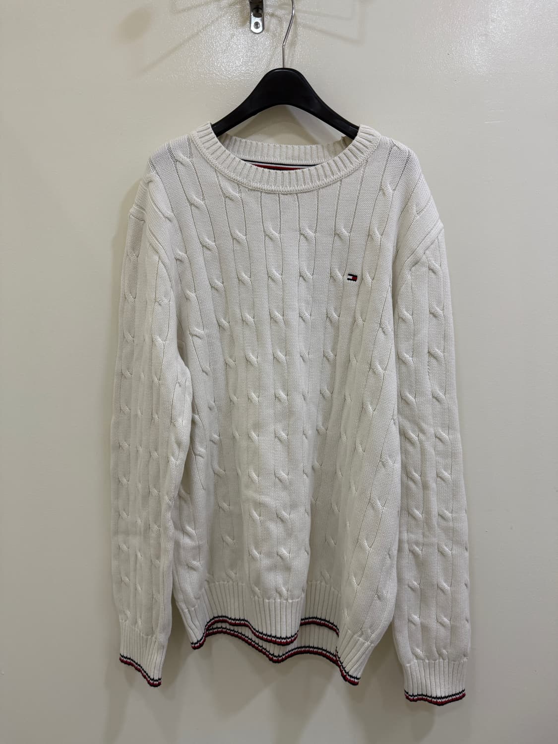 타미 화이트 니트 스웨터 정품 상품이미지1