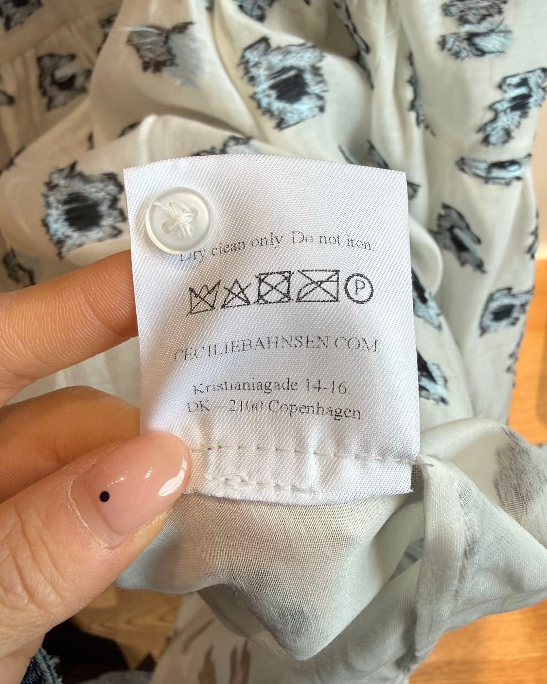 세실리아 반센 화이트블루 프림로즈 슈퍼 플레어 하프버튼 원피스  상품이미지10