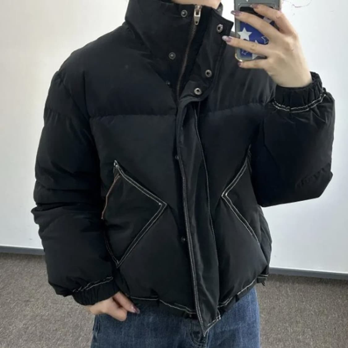 마뗑킴 Matin Kim 22FW 스티치 코팅 매트 패딩 PN5430 상품이미지2