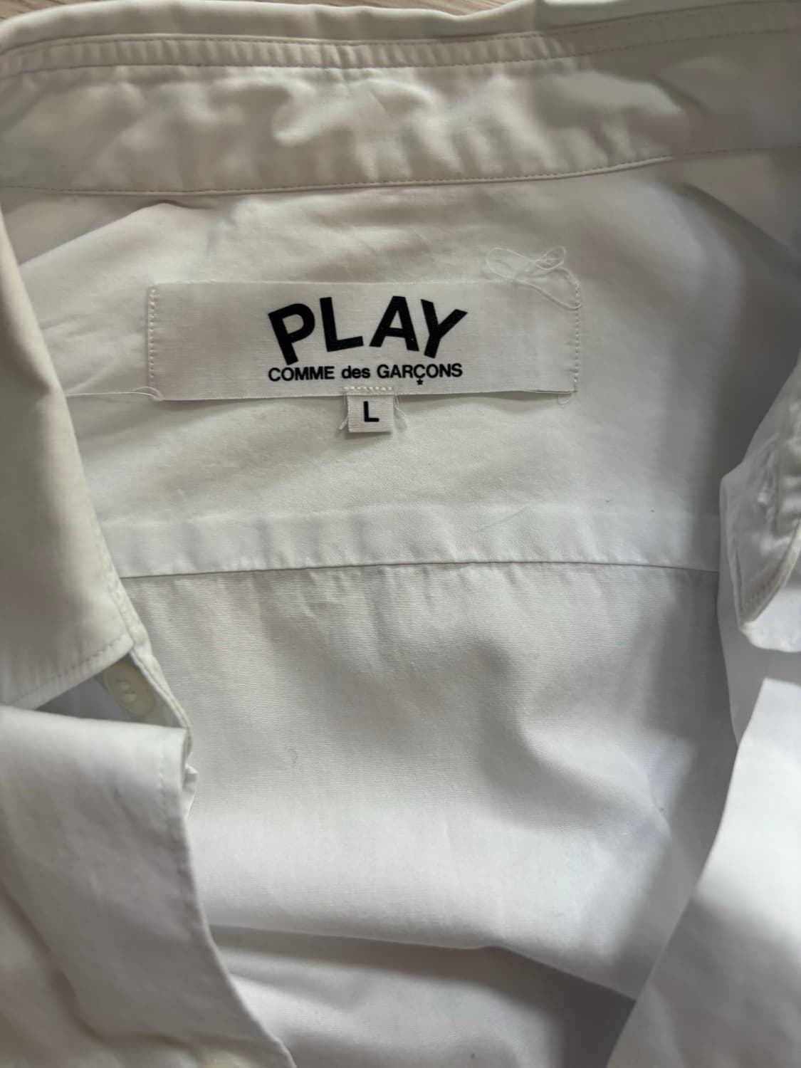 꼼데가르송 플레이 셔츠 L 상품이미지2