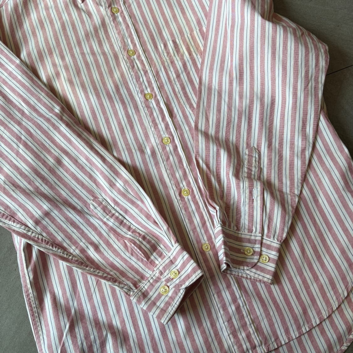 갭 핑크 스트라이프 긴팔 셔츠 상품이미지9