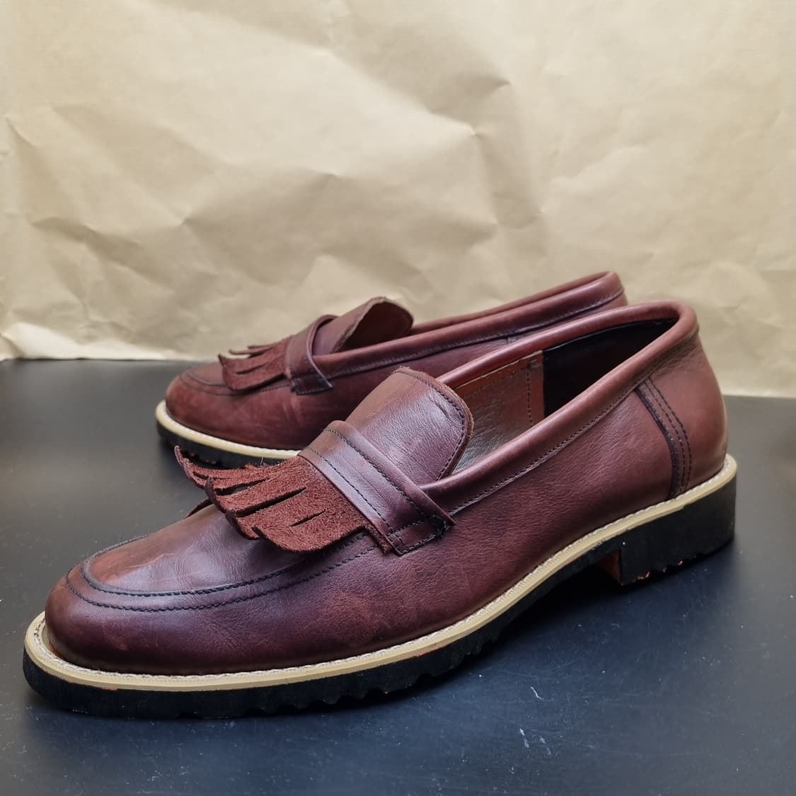 바이네르 버건디 남성로퍼 260 상품이미지1