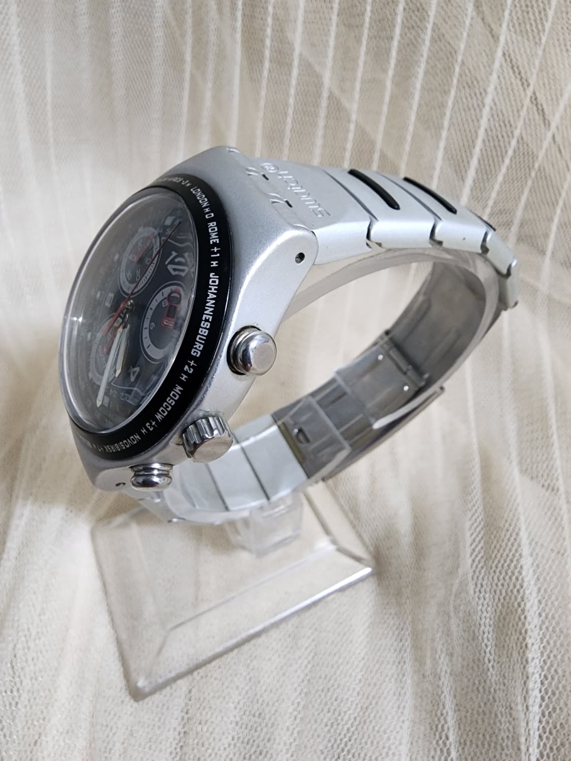 스와치 아이러니 알루미늄 크로노그래프 메탈 시계 상품이미지3