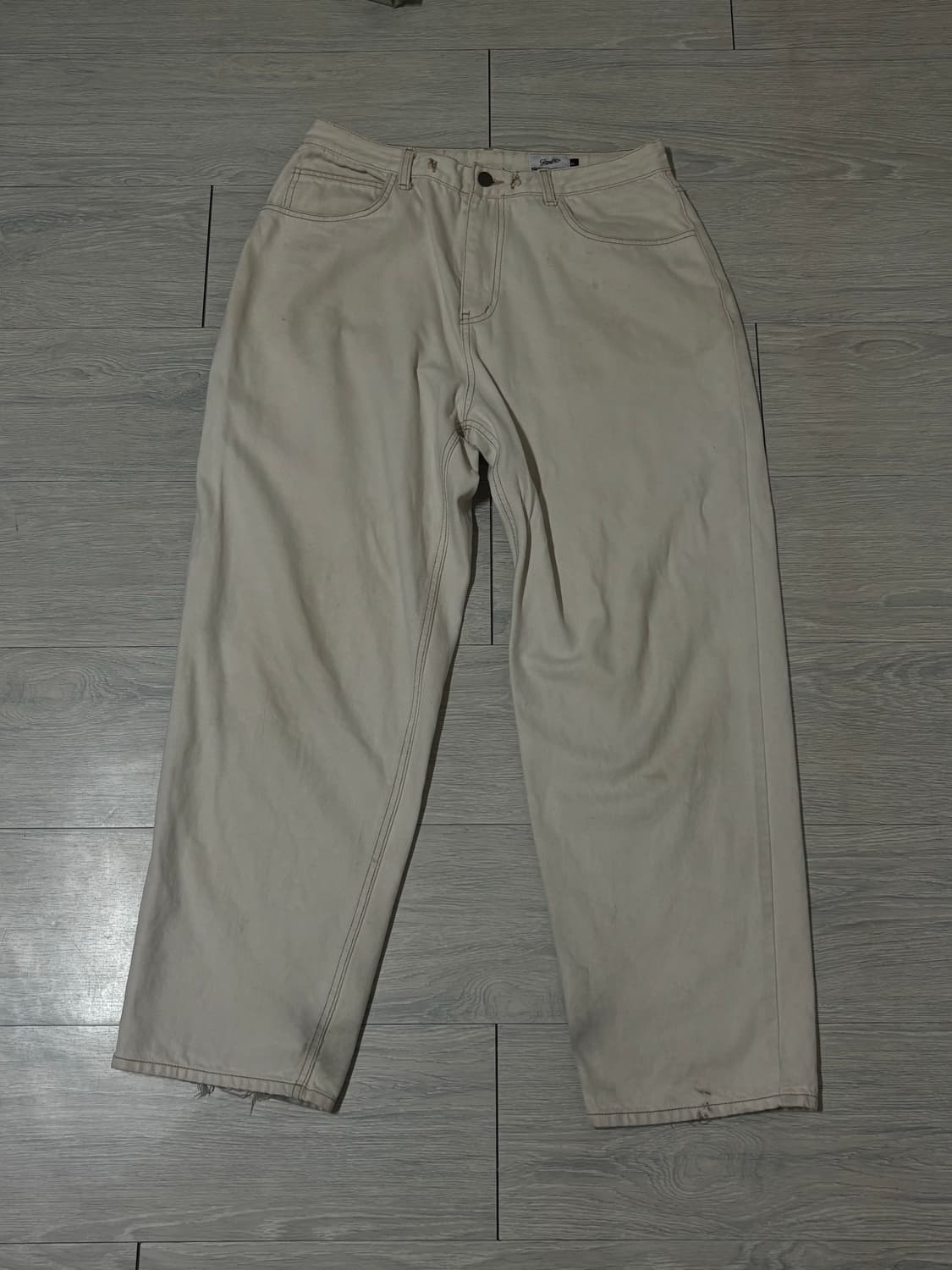 <비에스래빗> 카펜터 팬츠 크림 상품이미지2