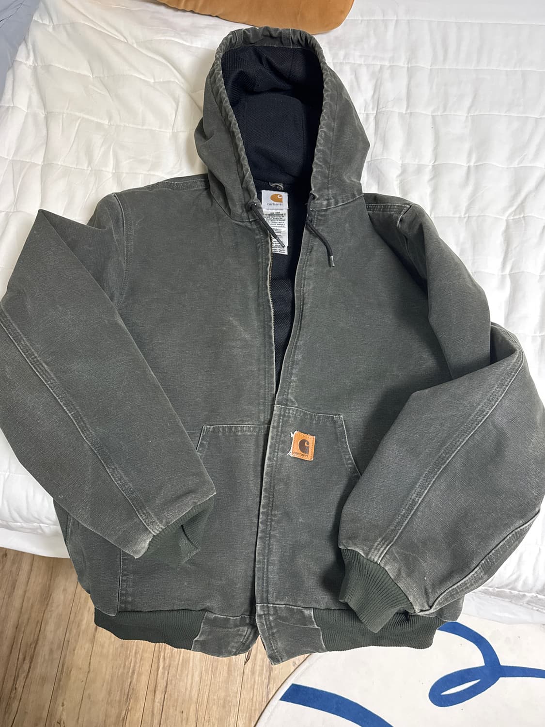 칼하트 액티브자켓j25 모스그린 m팔아요 상품이미지2