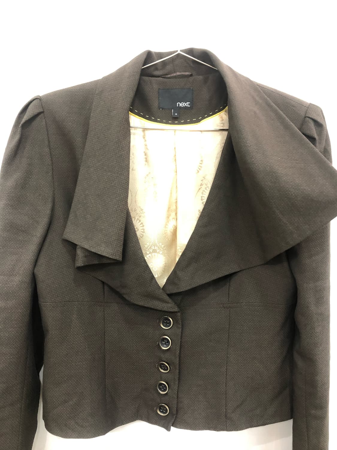 choco brown cape collar tailored blazer 상품이미지7