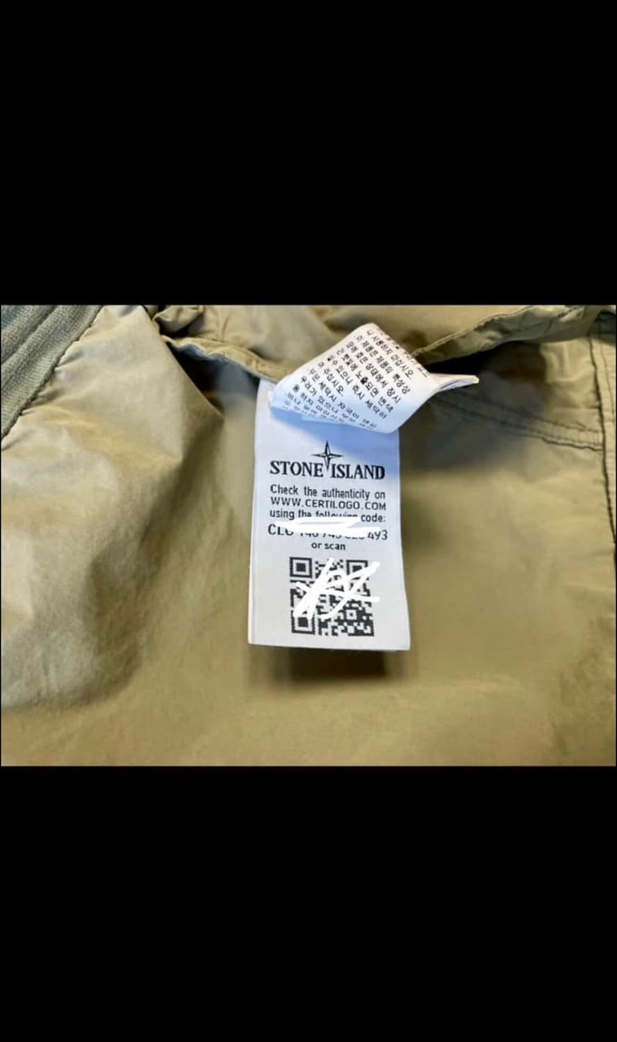 스톤아일랜드 다비드 라이트 tc자켓 90(실사이즈 95-100) 상품이미지7