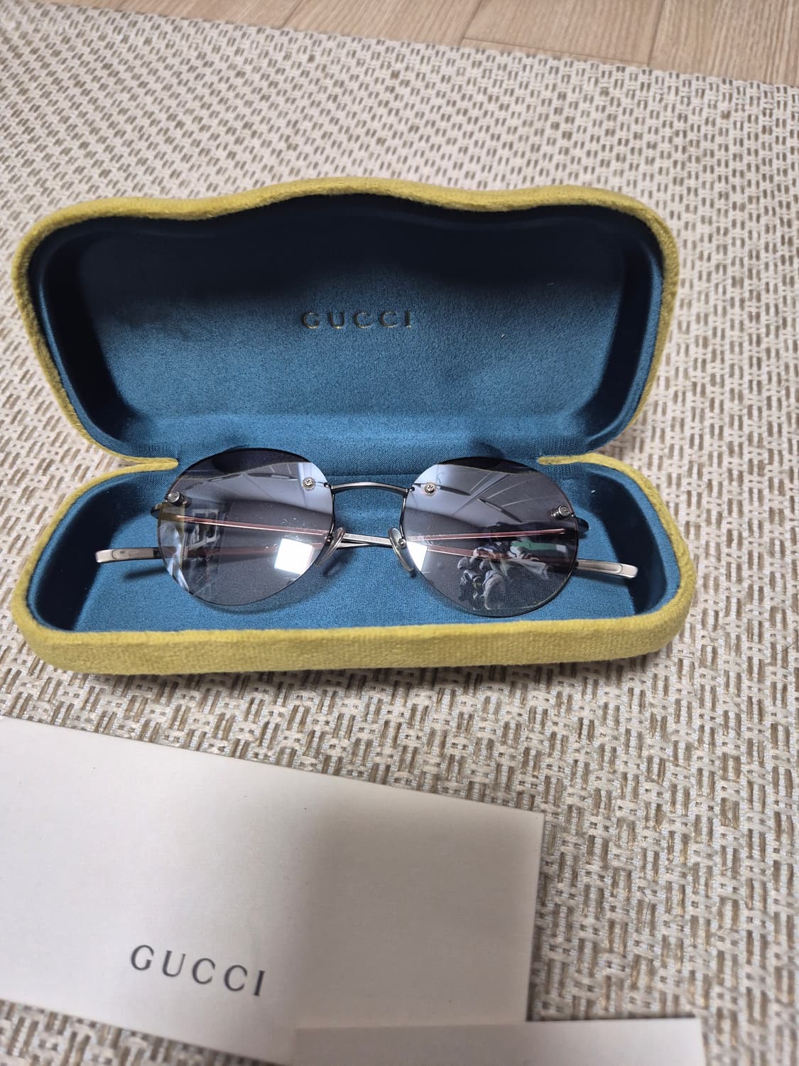 (정품) 구찌 무테 선글라스 틴트 선글라스 상품이미지2