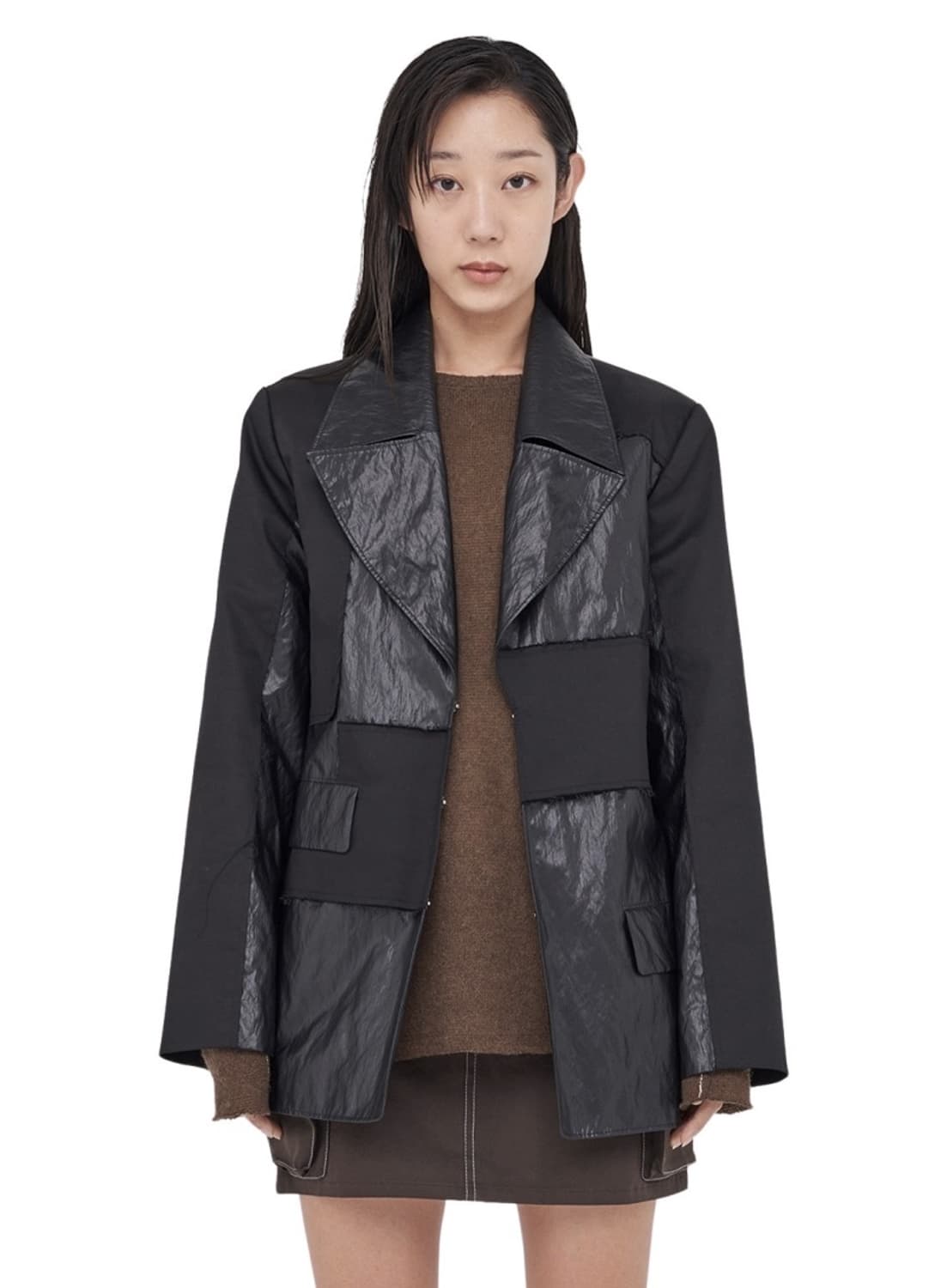 마뗑킴 레더 블레이저 상품이미지1