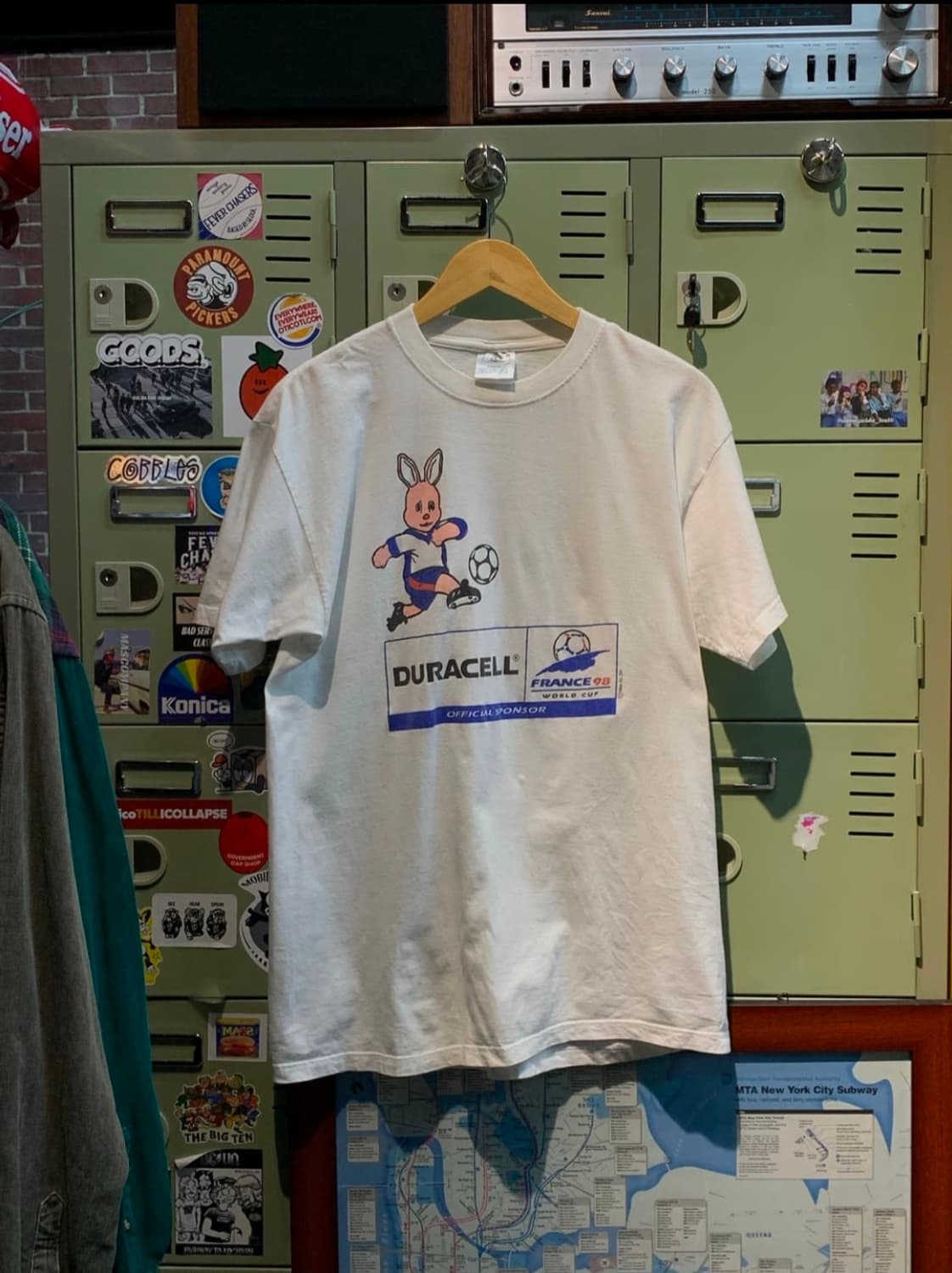 1998 프랑스 월드컵 프로모션 티셔츠 듀라셀 풋볼 버니 상품이미지2