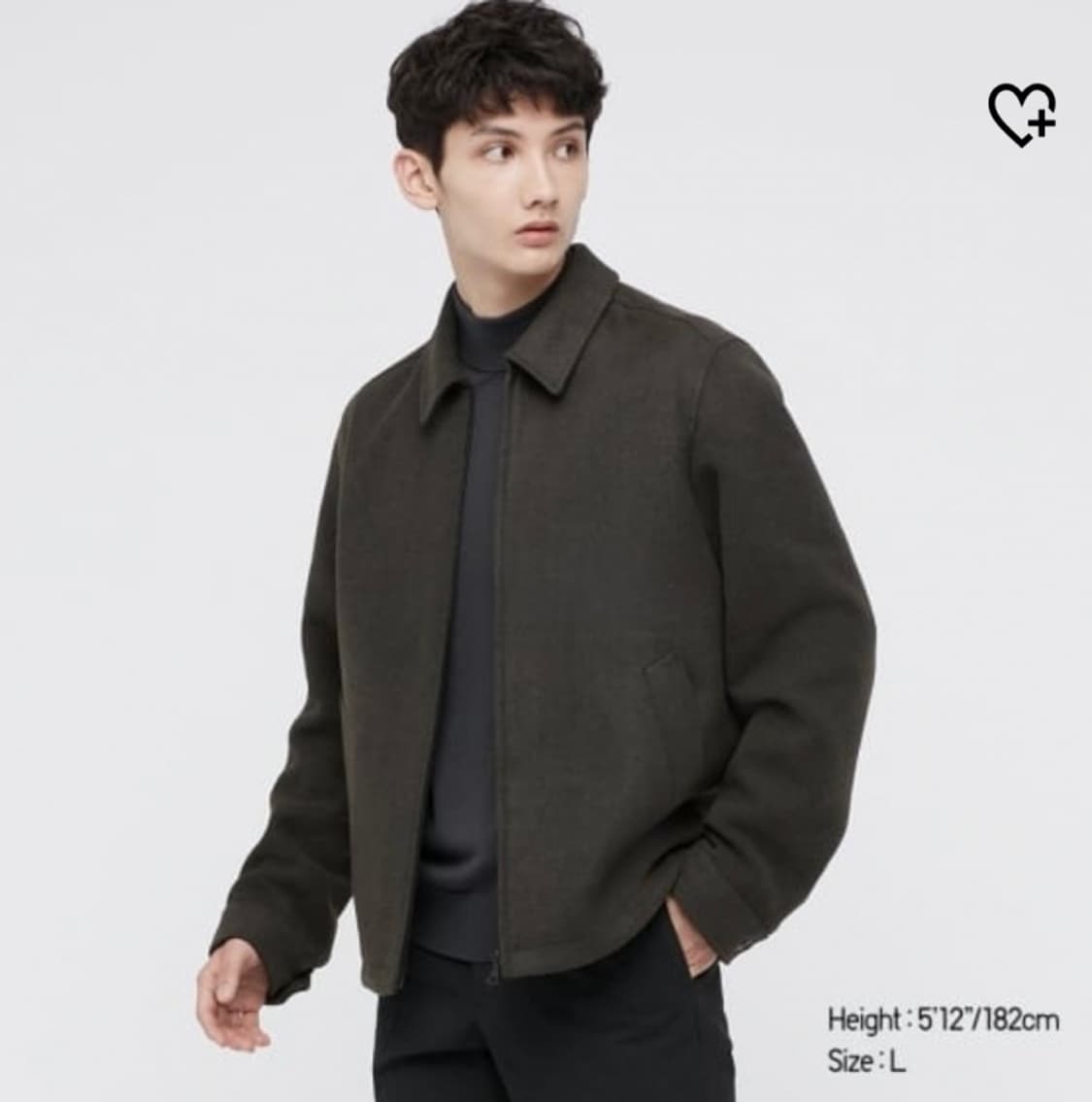 유니클로U 싱글칼라쇼트블루종 새상품 상품이미지1