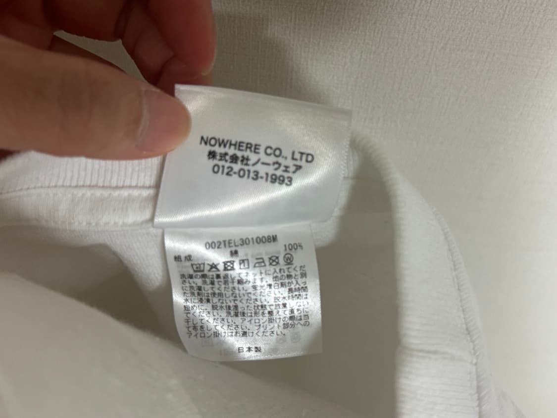 베이프 컬리지 모노그램 베이비 마일로 티셔츠 화이트 블랙 상품이미지6