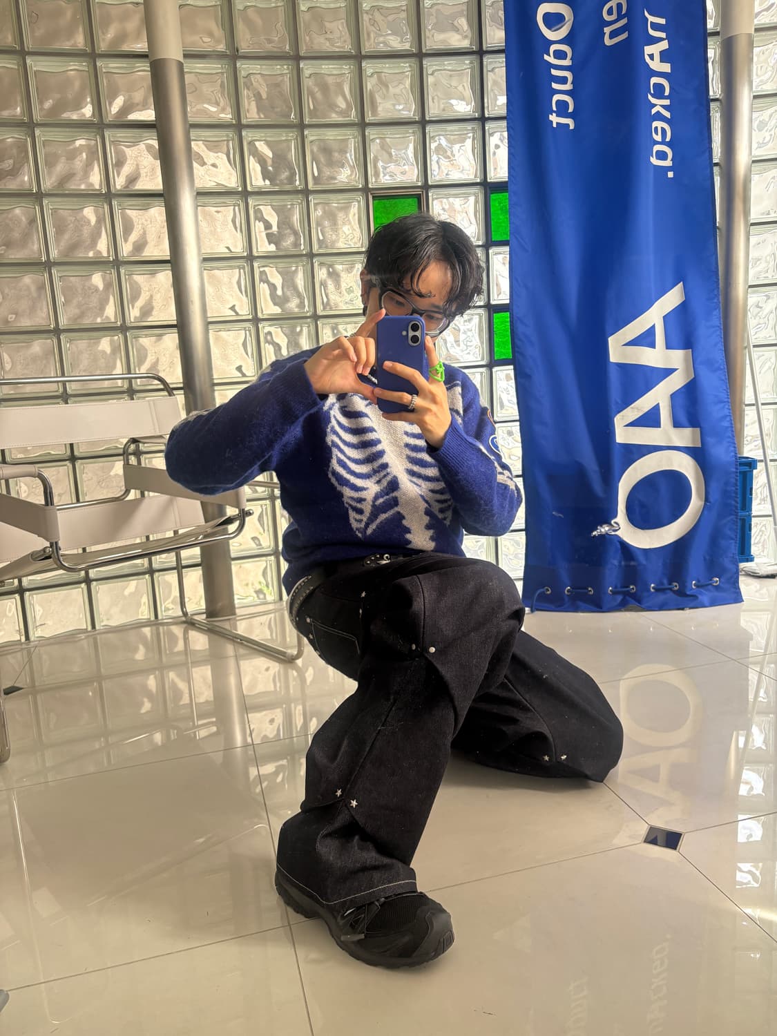 AAO viedit starry stud random tuck pants 상품이미지4