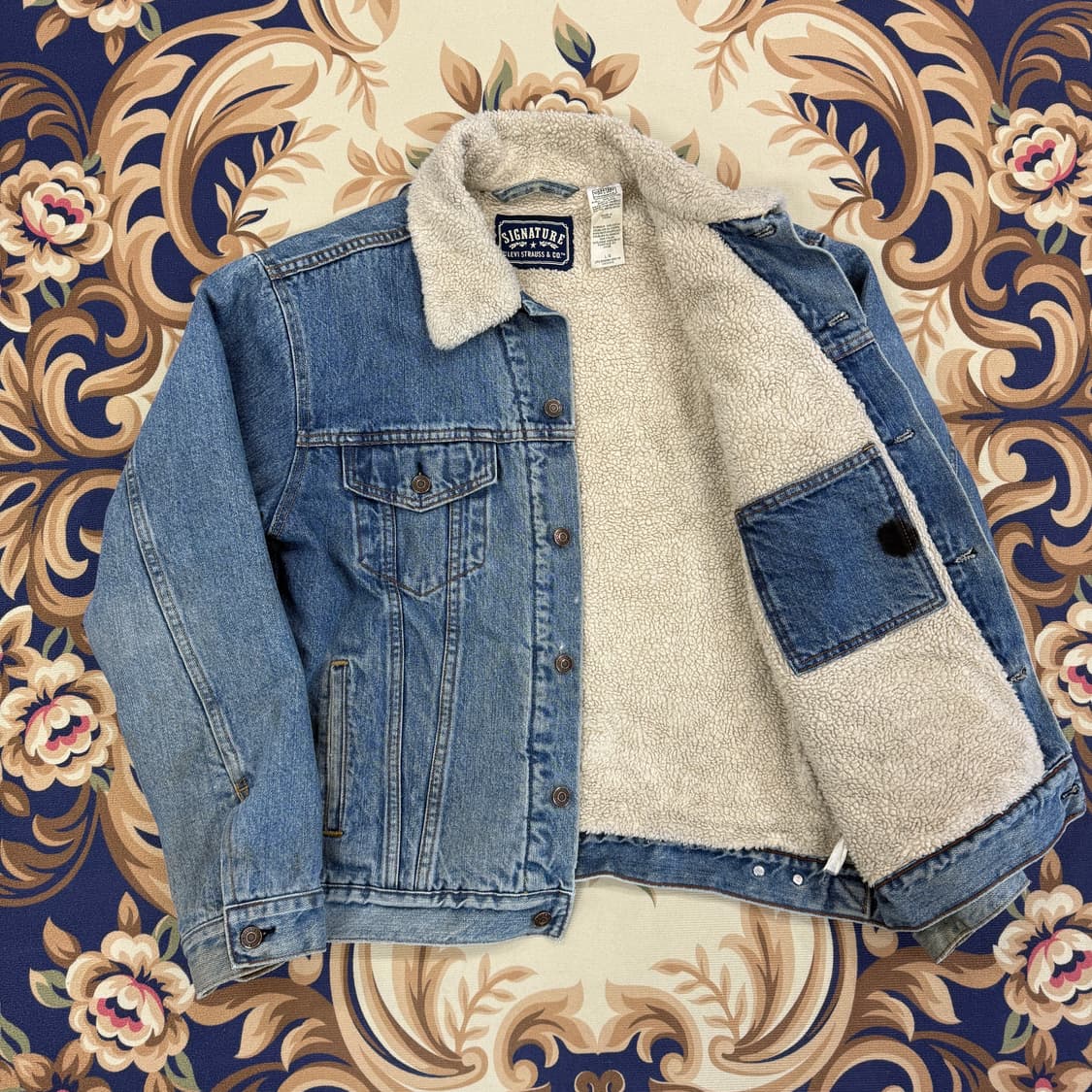 (L)00s 리바이스 Levis 시그니쳐 데님 쉐르파 자켓 상품이미지4