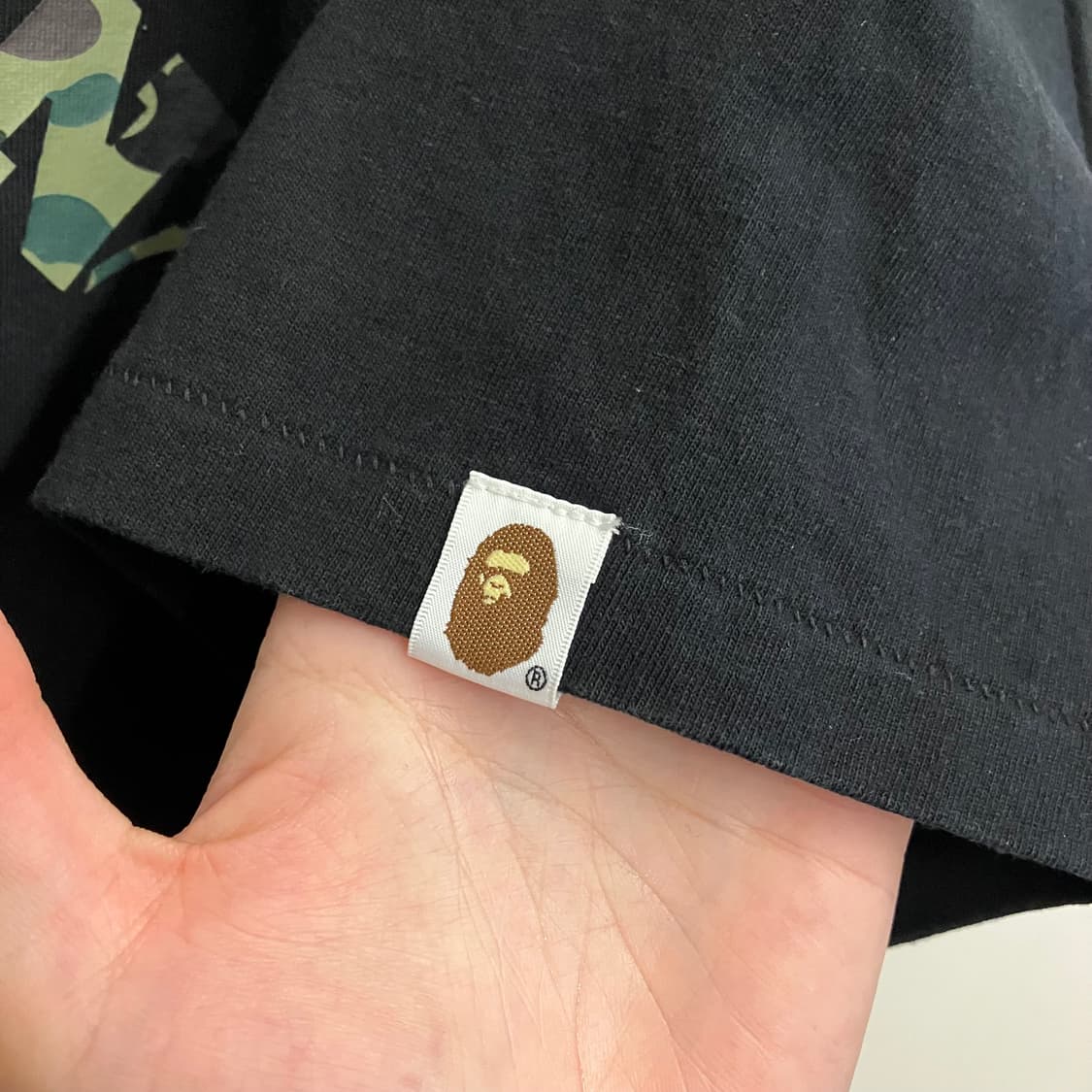 N318 베이프 퍼스트 카모 컬리지 반팔 상품이미지3