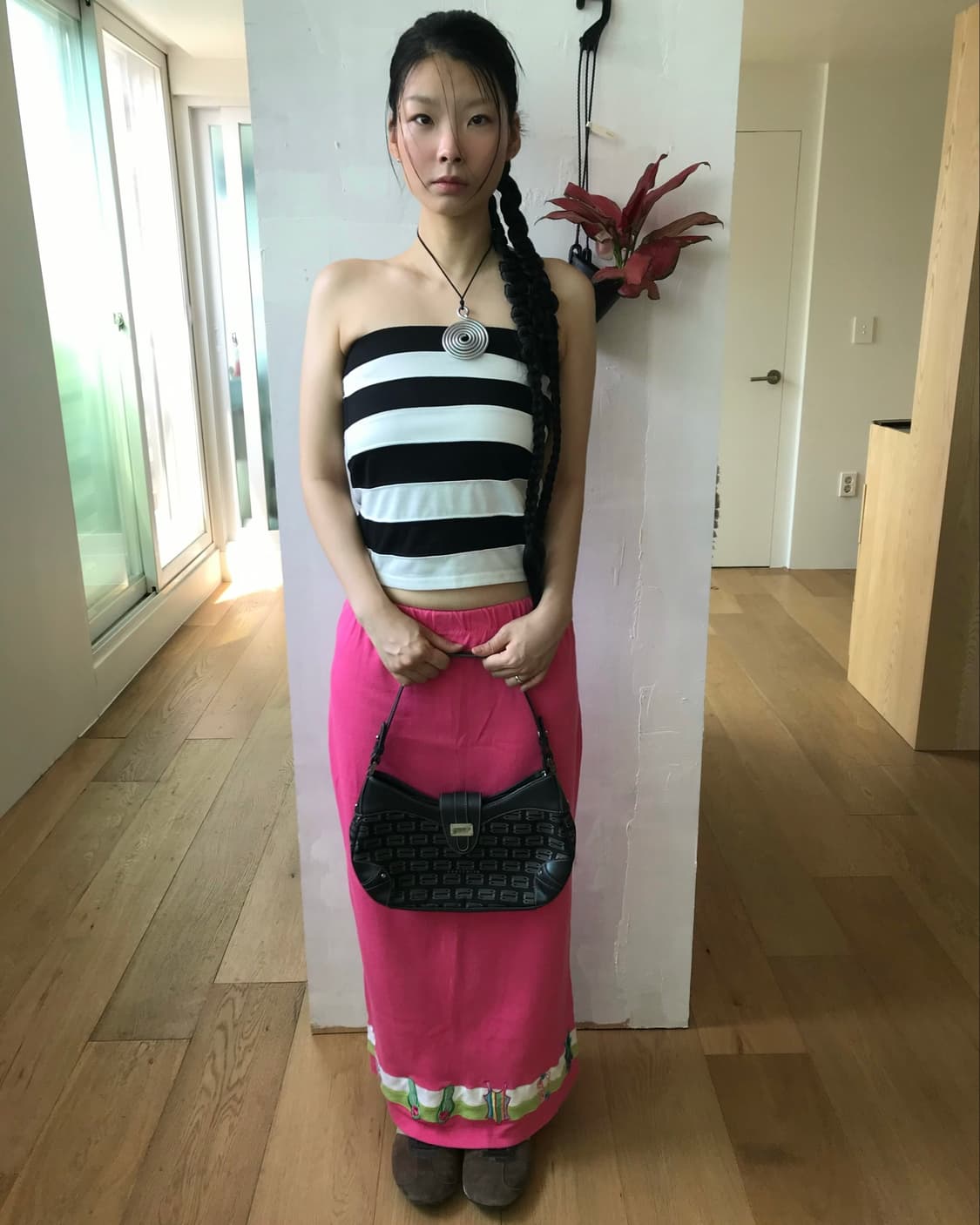 vintage stripe pattern top 상품이미지2