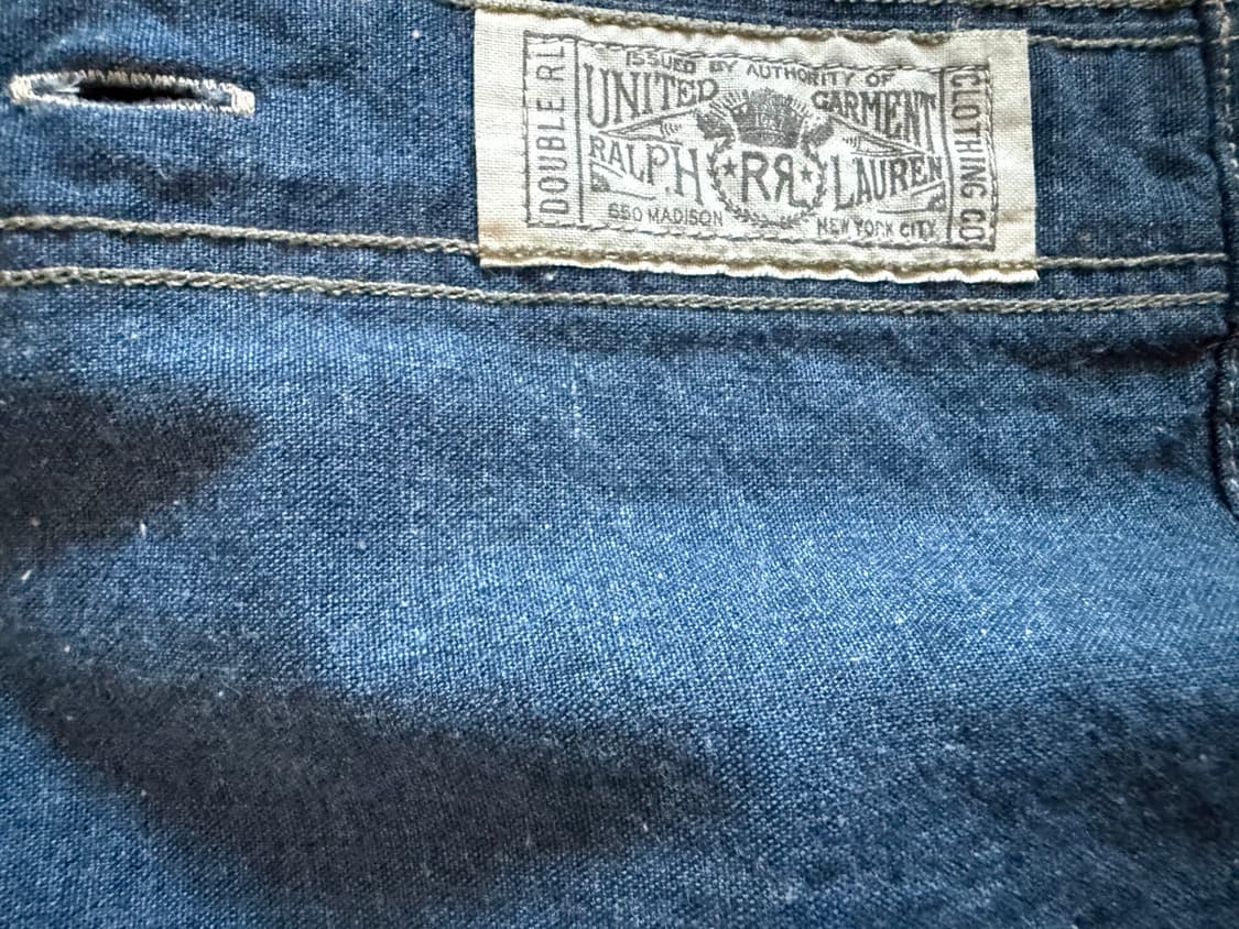 RRL 인디고 샴브레이 워크 셔츠 상품이미지6