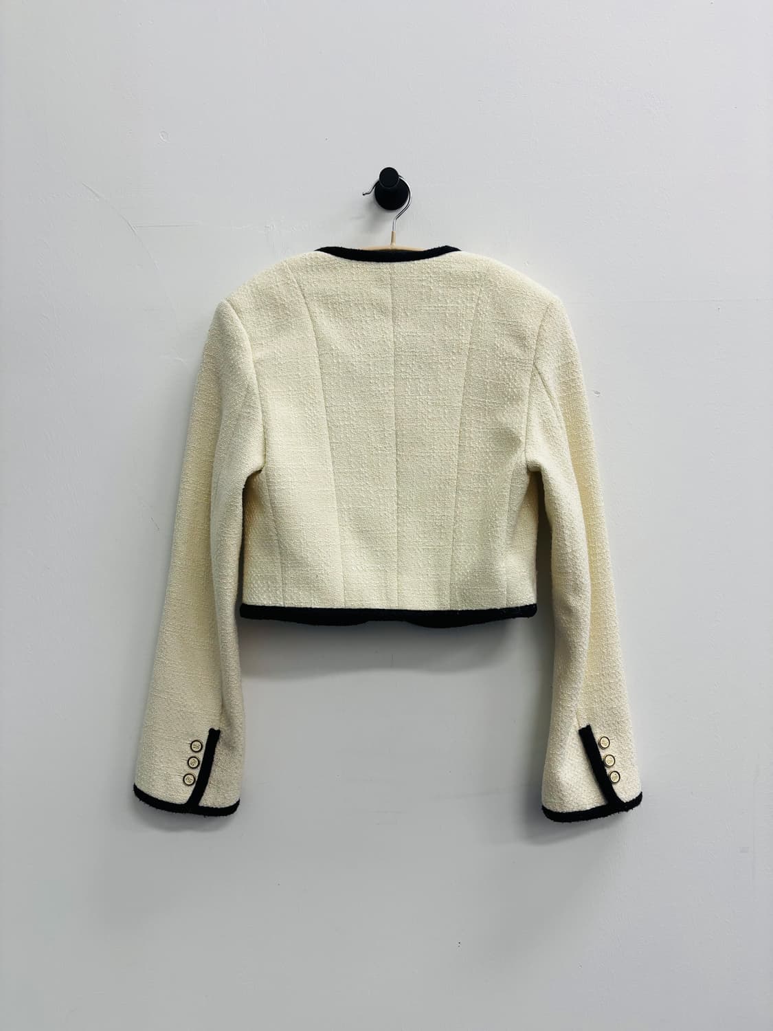 그로브(GROVE) 콘트라스트 배색 트위드 크롭 자켓 상품이미지3