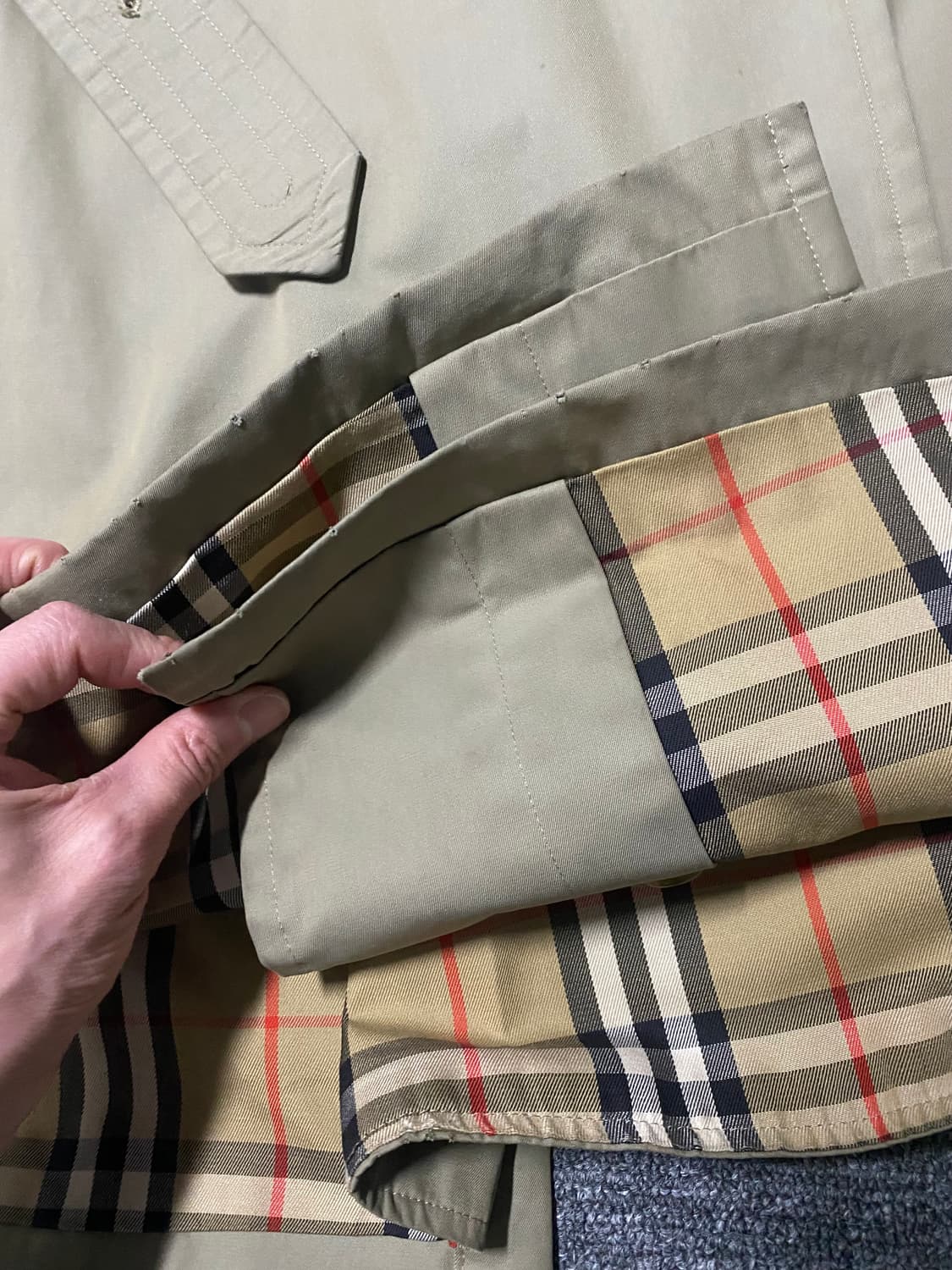 소장품정리. 버버리 원패널 개버딘 트렌치코트 상품이미지8