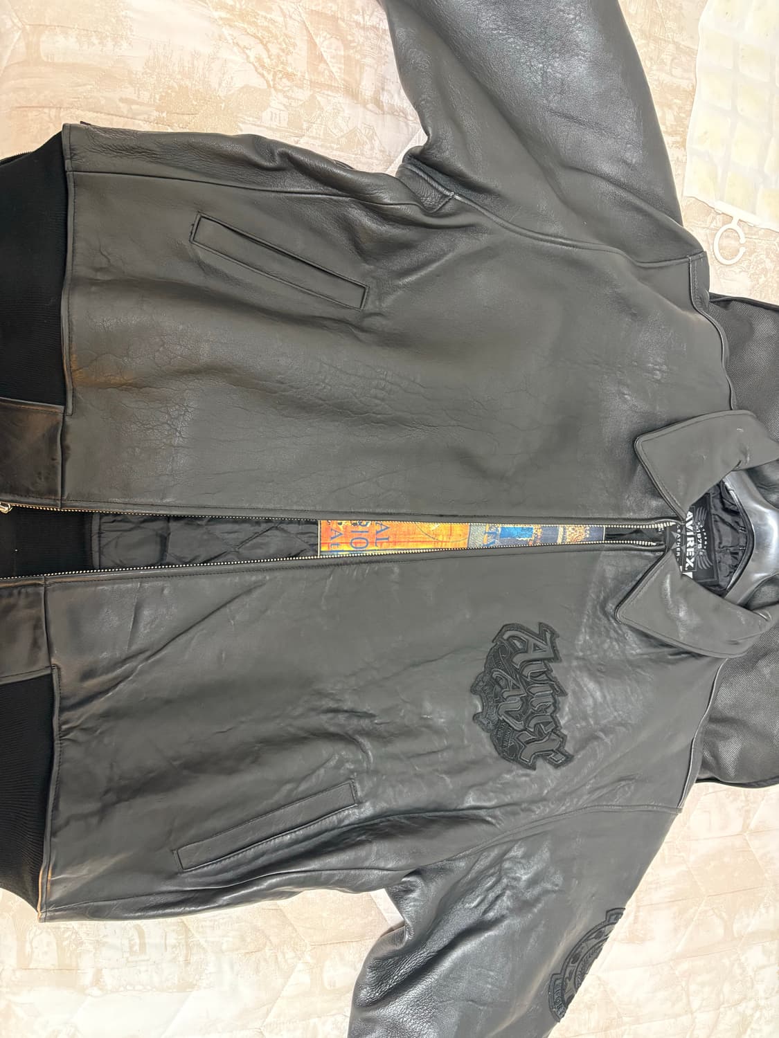 아비렉스 네이벌 바시티 레더자켓 상품이미지1