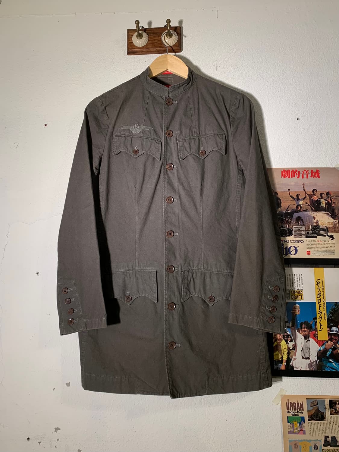 요지야마모토 레드 라벨 밀리터리 셔츠자켓 상품이미지1