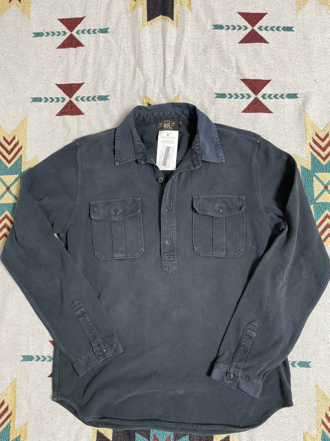 RRL 밀리터리 긴팔 하프 셔츠(L) 상품이미지1