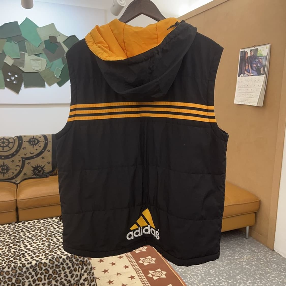 아디다스 올드스쿨 레트로 삼선 패딩 조끼 105 C09088 상품이미지4