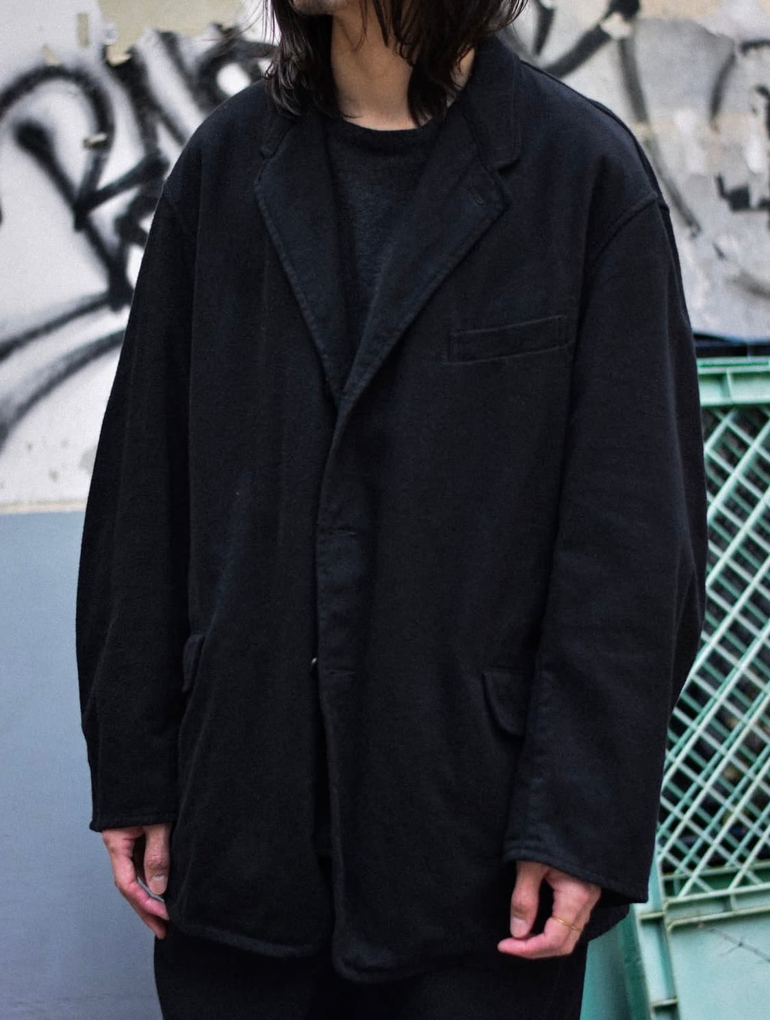 [2,1] 코모리 26ss 블랙드릴 셋업 상품이미지3