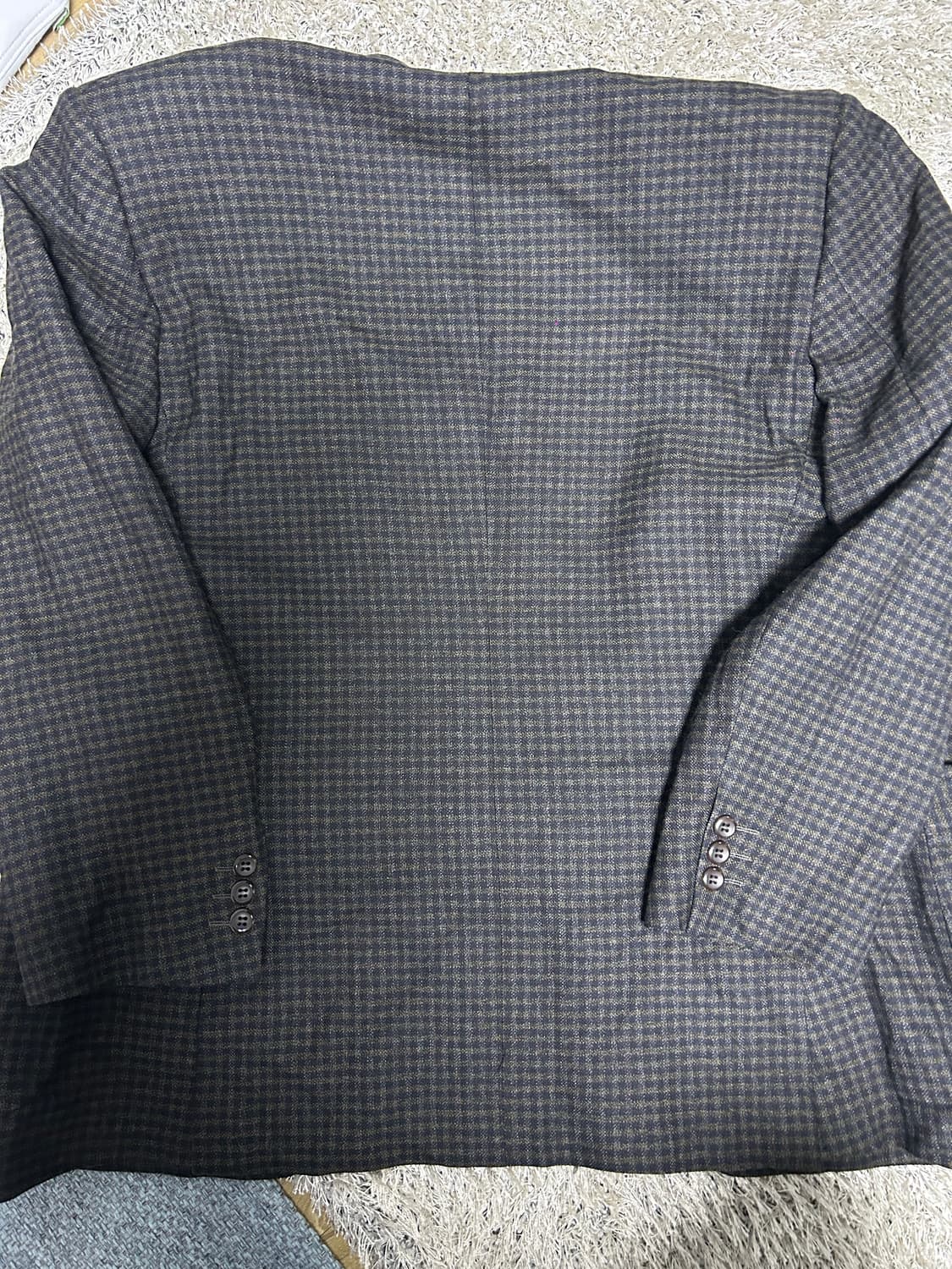 이태리원단 일제 체크블레이저 사이즈 105~110 상품이미지8