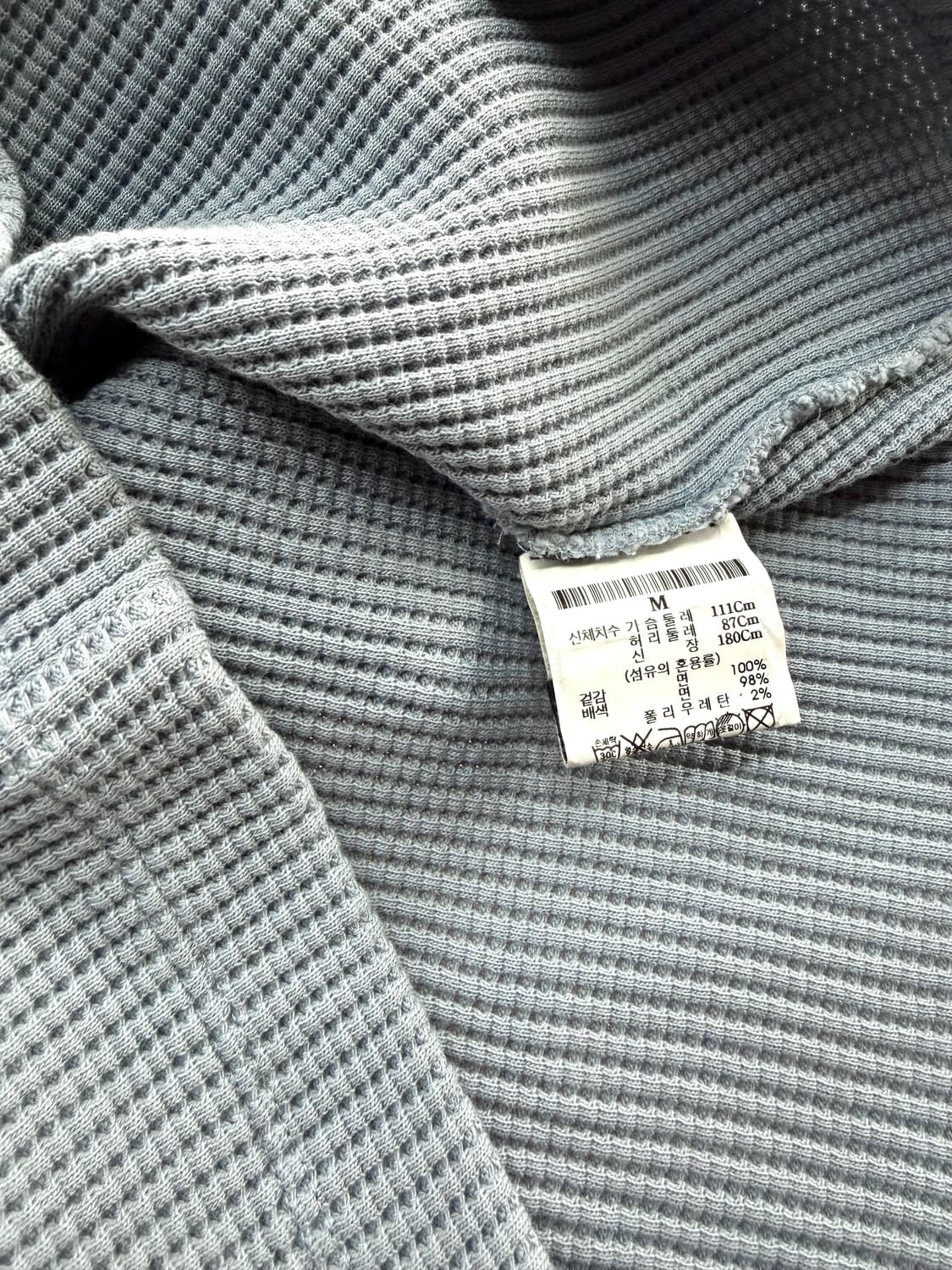 M/ 띠어리 와플패턴 크루넥 스웻니트 상품이미지8