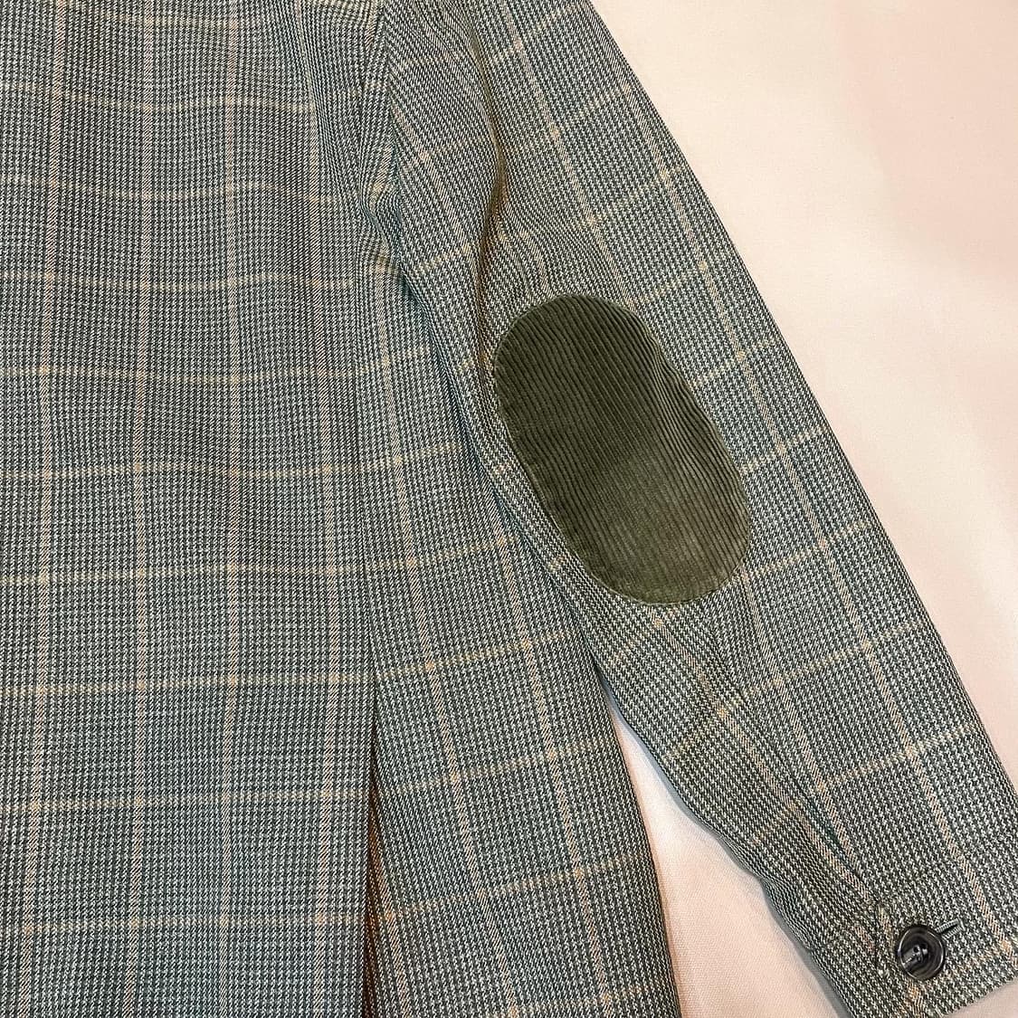 BURBERRY(버버리) 카키체크 골덴배색 울자켓(F) 상품이미지4