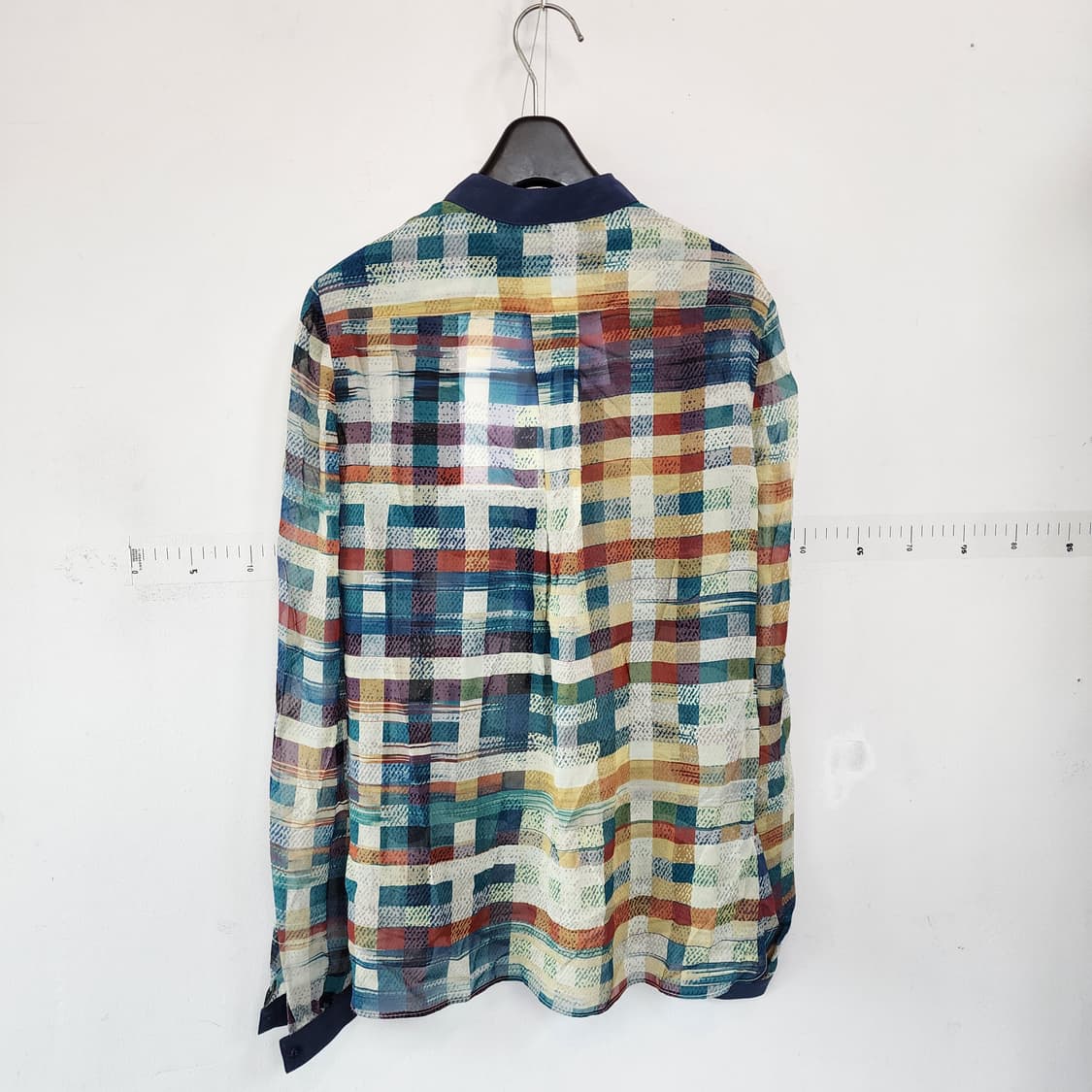 BCBG 체크 패턴 실크 블라우스 상품이미지3