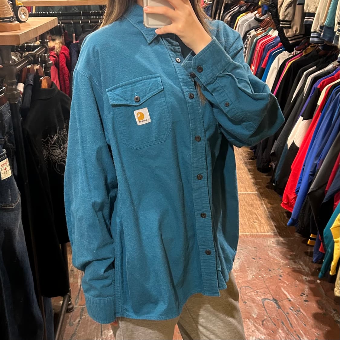 [HI] 칼하트 긴팔셔츠 블루 상품이미지3