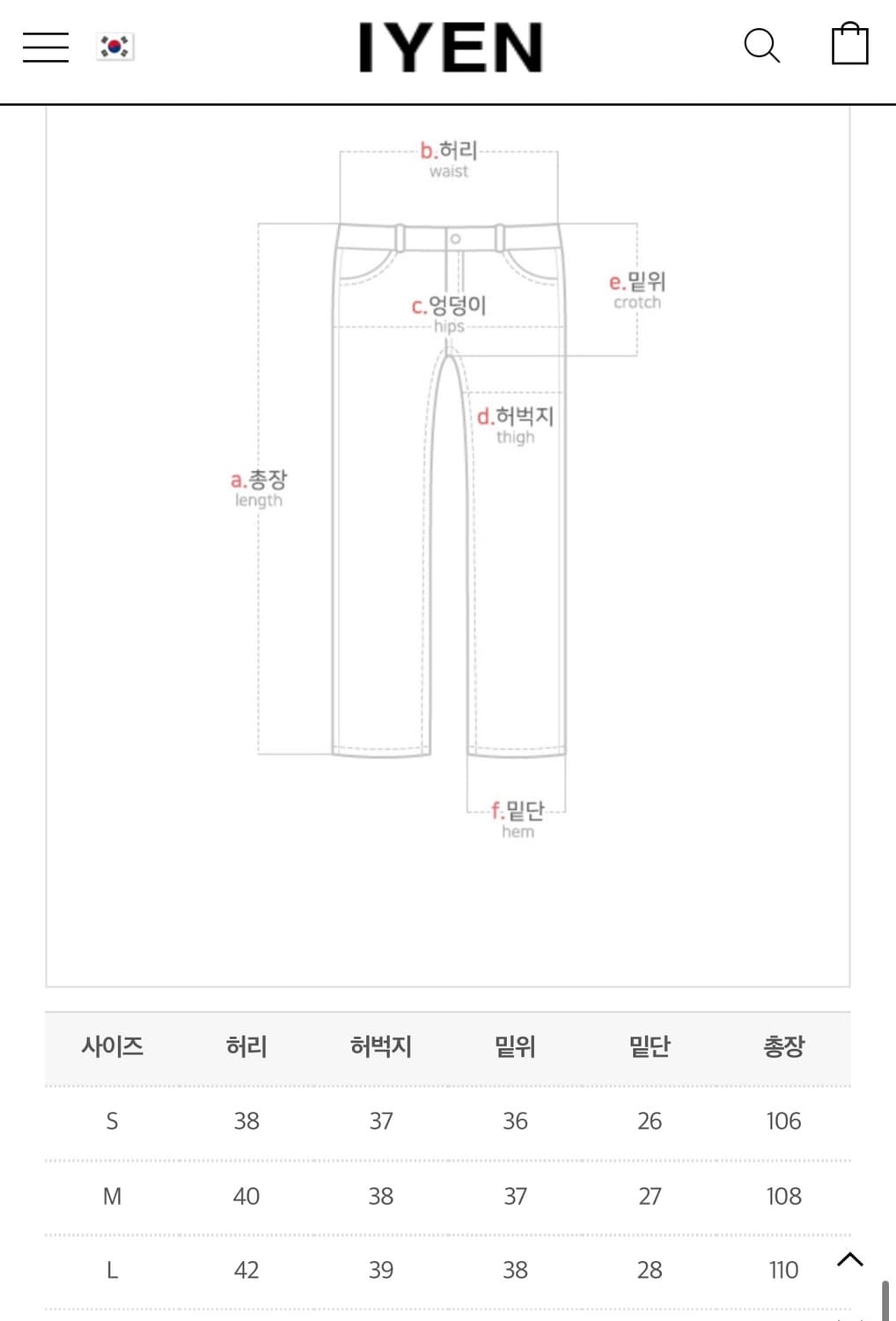 백포켓 데님 팬츠 상품이미지5