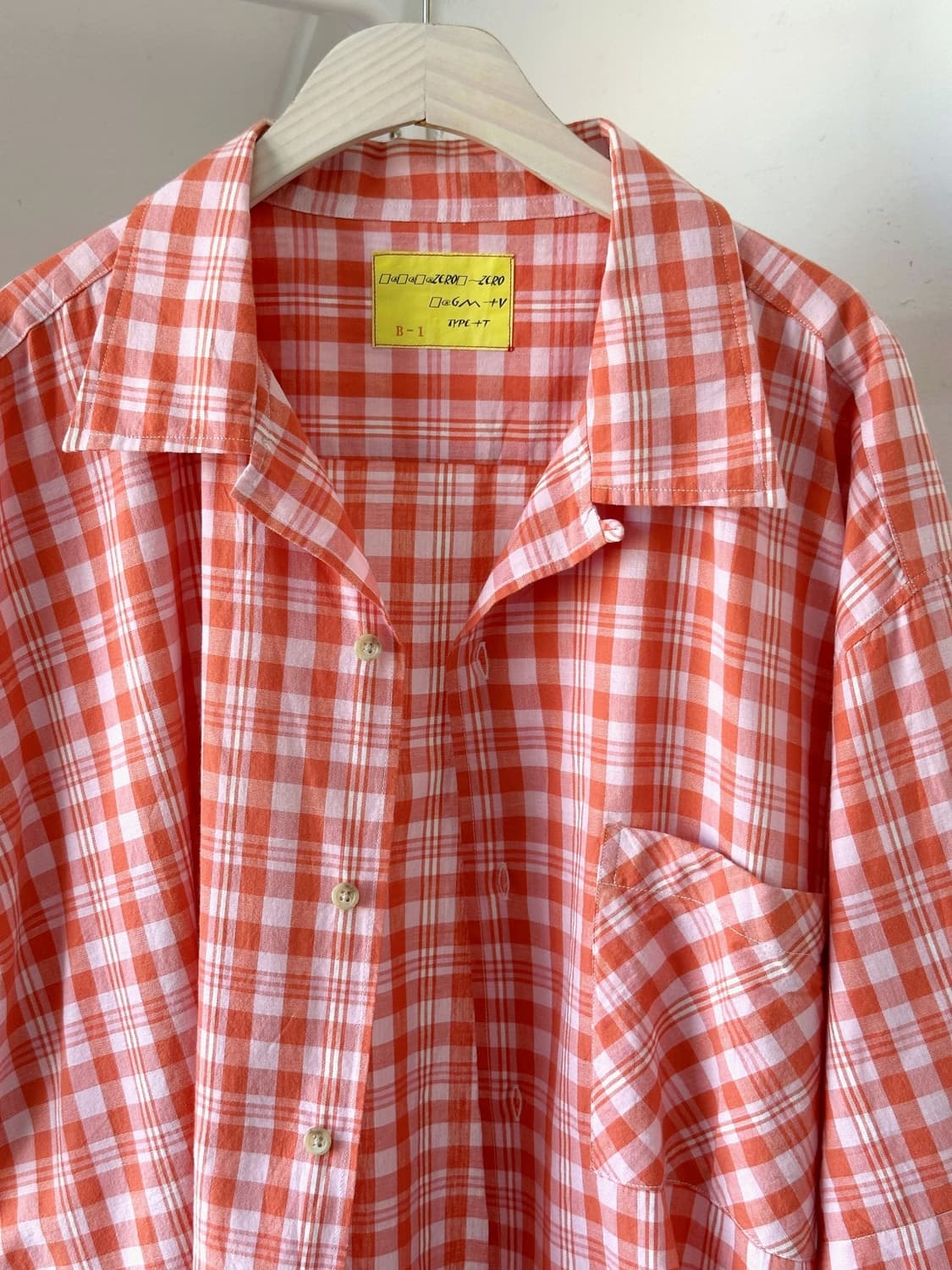 JPN made natural cotton check shirt 상품이미지5