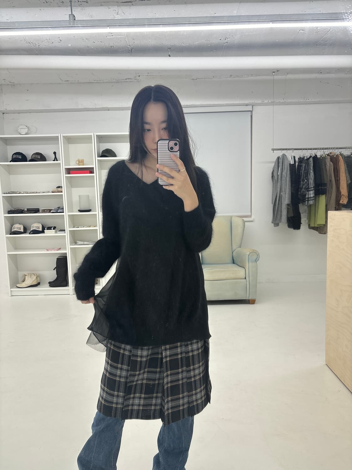 Sacai luck wool dress knit 상품이미지5