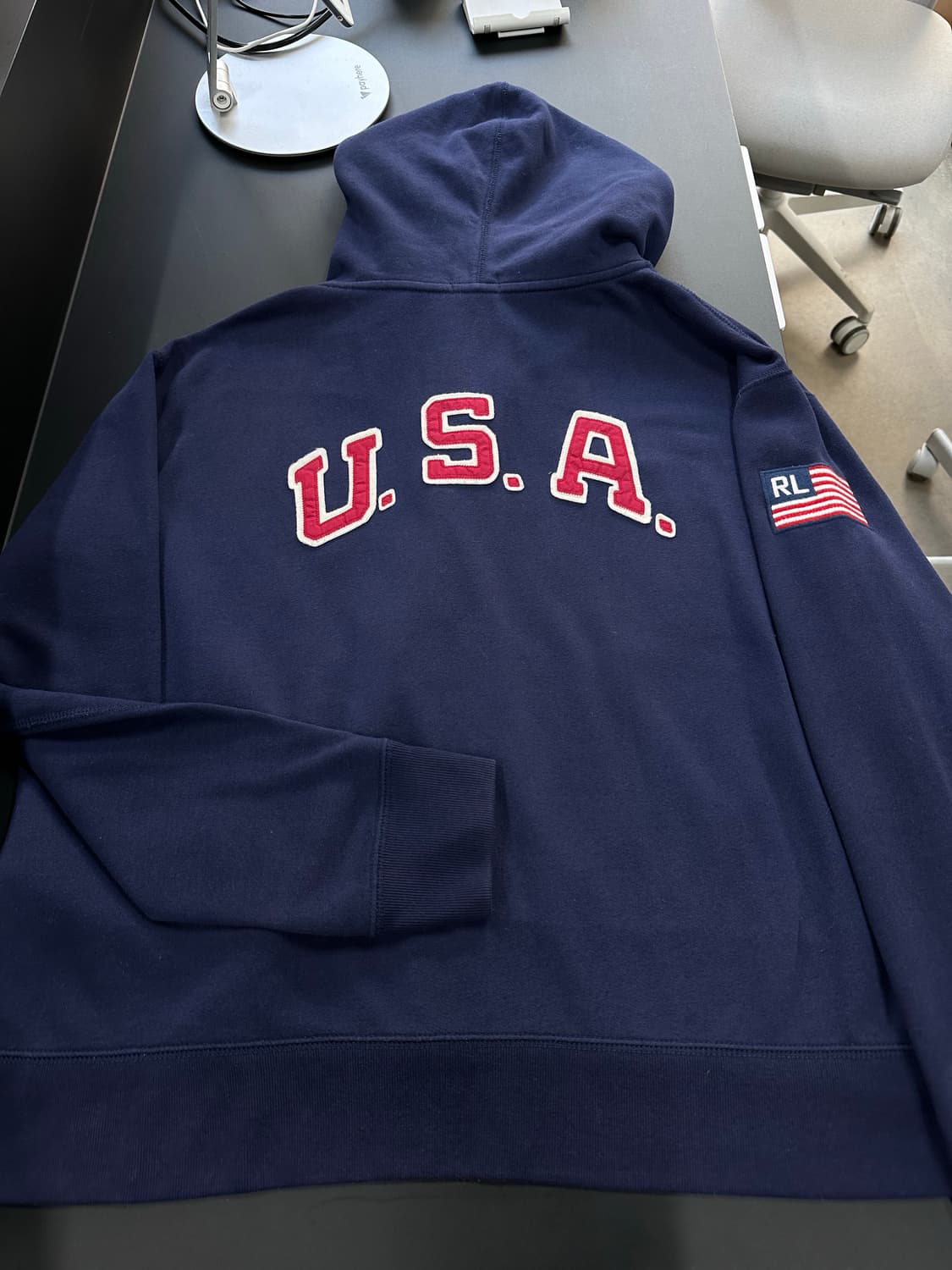 폴로 랄프로렌 USA 빅포니 후드집업 네이비블루 상품이미지6